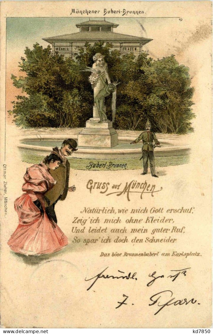 Gruss Aus München - Litho - München