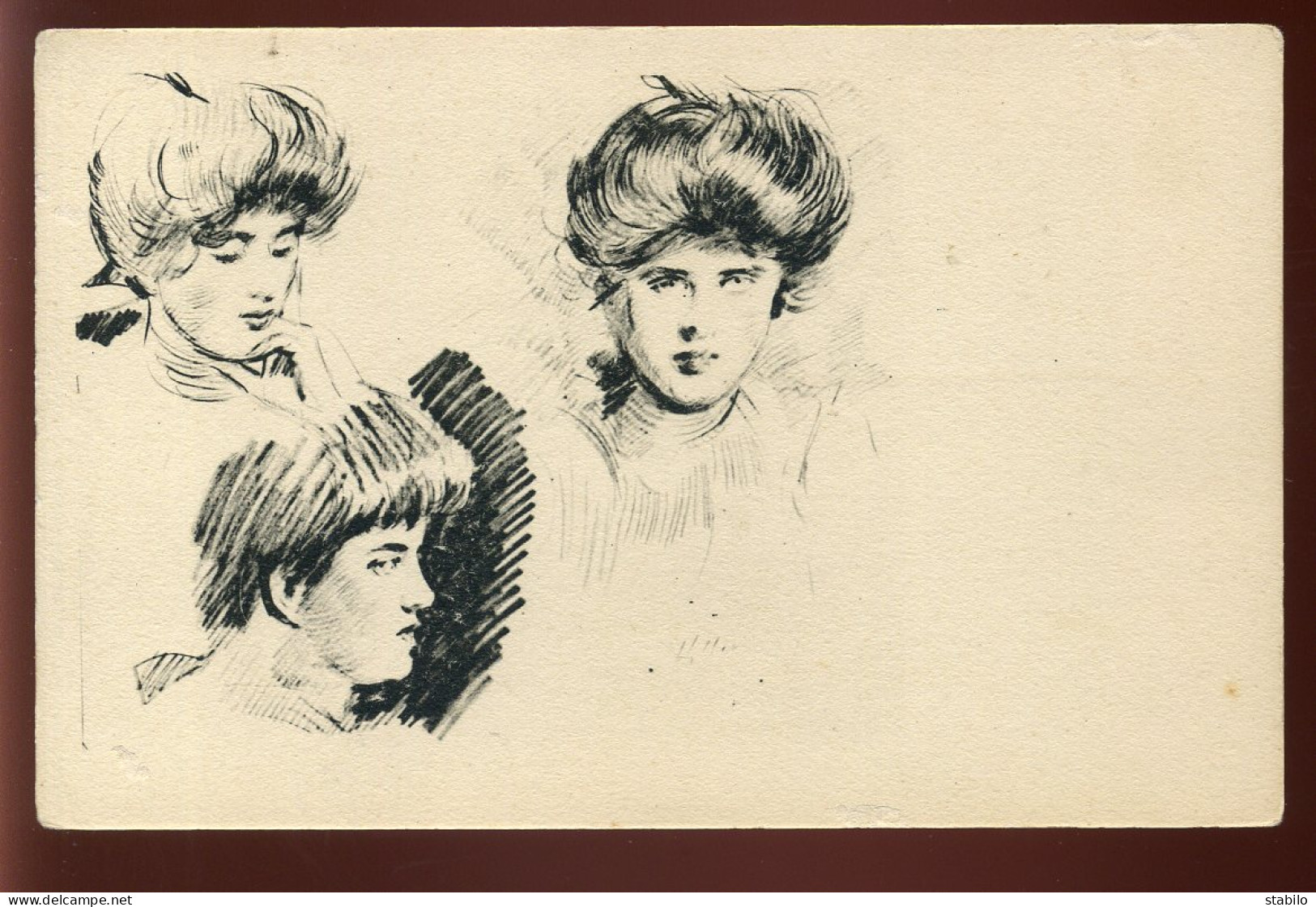 ILLUSTRATEURS - PORTRAITS E FEMMES - 1900-1949