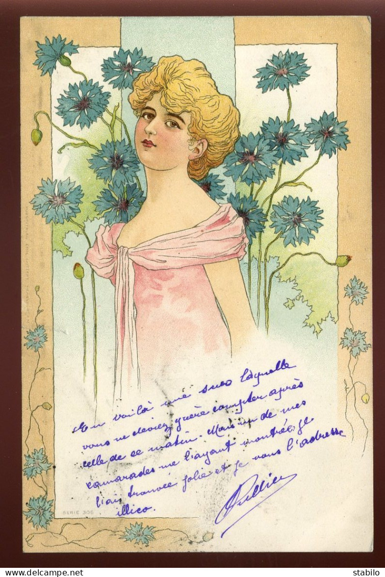 ILLUSTRATEURS - FEMME - FLEURS - ART NOUVEAU - PRECURSEUR 1900 - 1900-1949