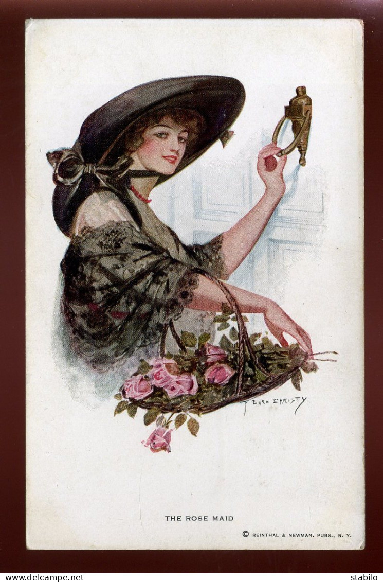 ILLUSTRATEURS - FEMME - CHAPEAU - FLEURS - USA - Autres & Non Classés