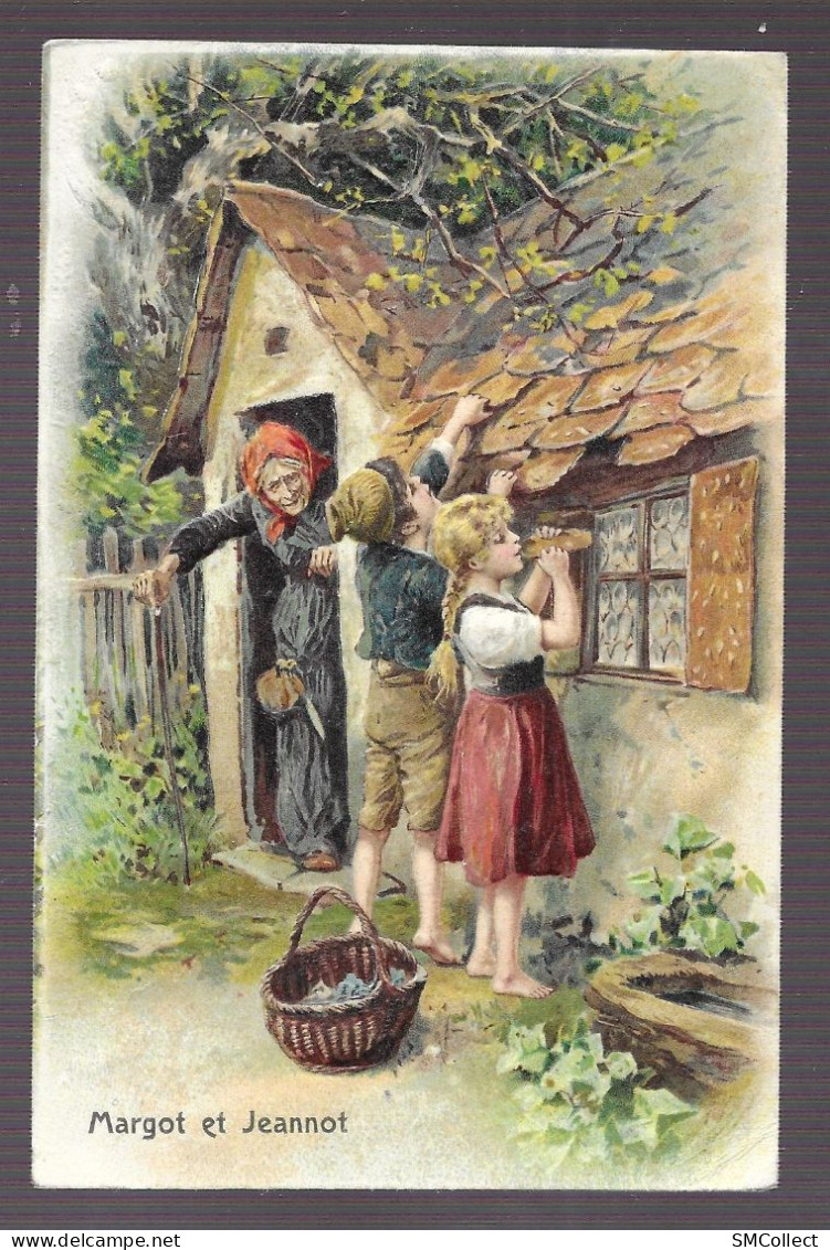 Margot Et Jeannot. Belle Cpa Gaufrée (A17p23) - Märchen, Sagen & Legenden