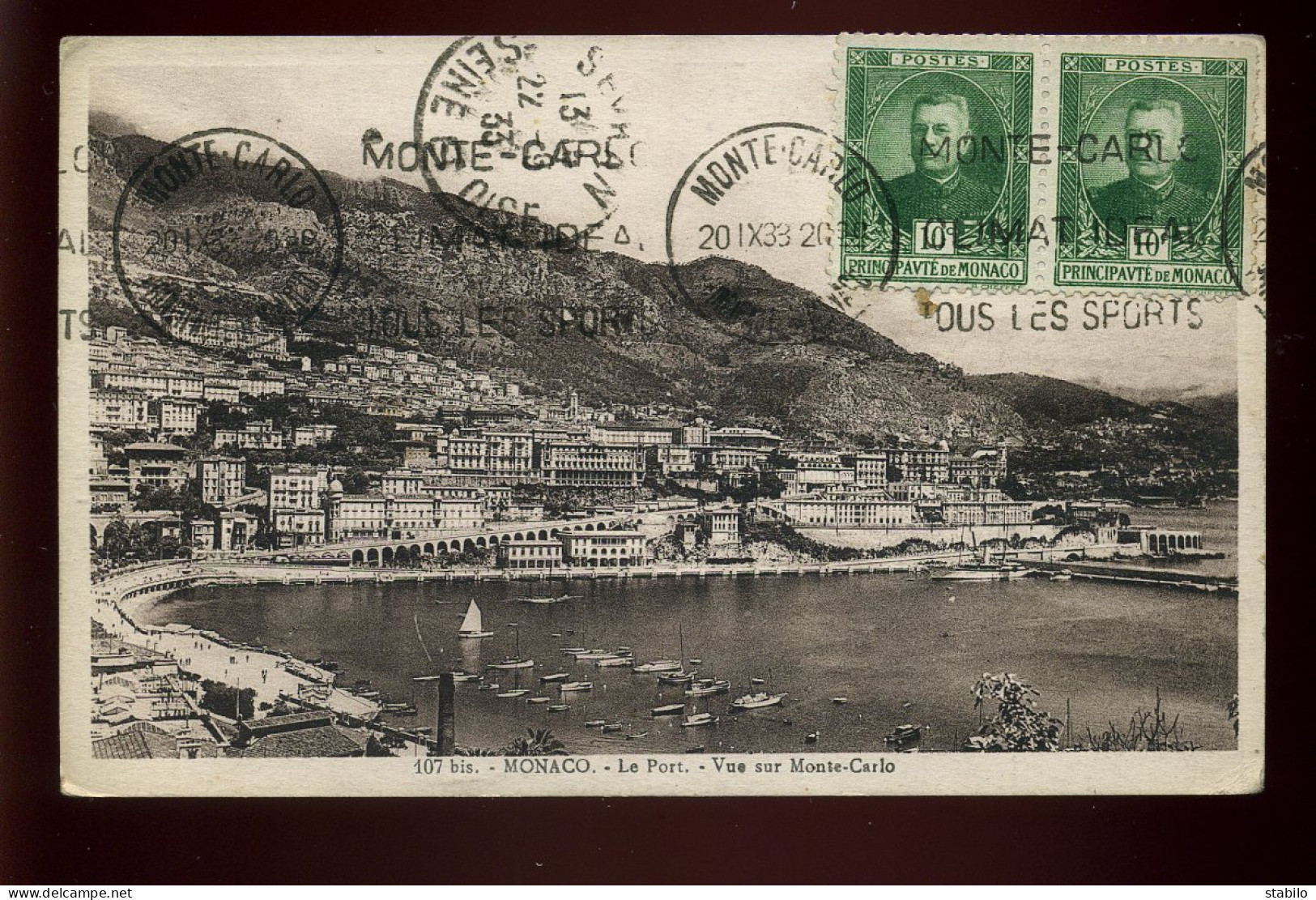 MONACO - LE PORT - TIMBRES - Puerto