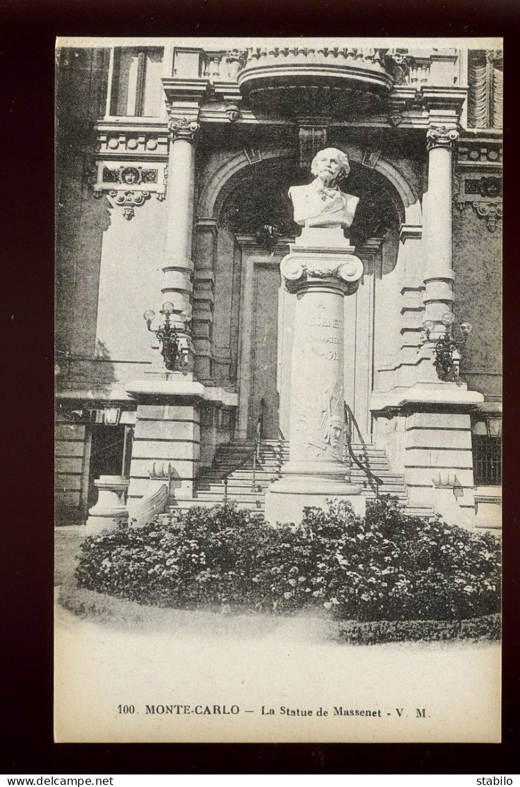 MONACO - STATUE DE MASSENET - Sonstige & Ohne Zuordnung