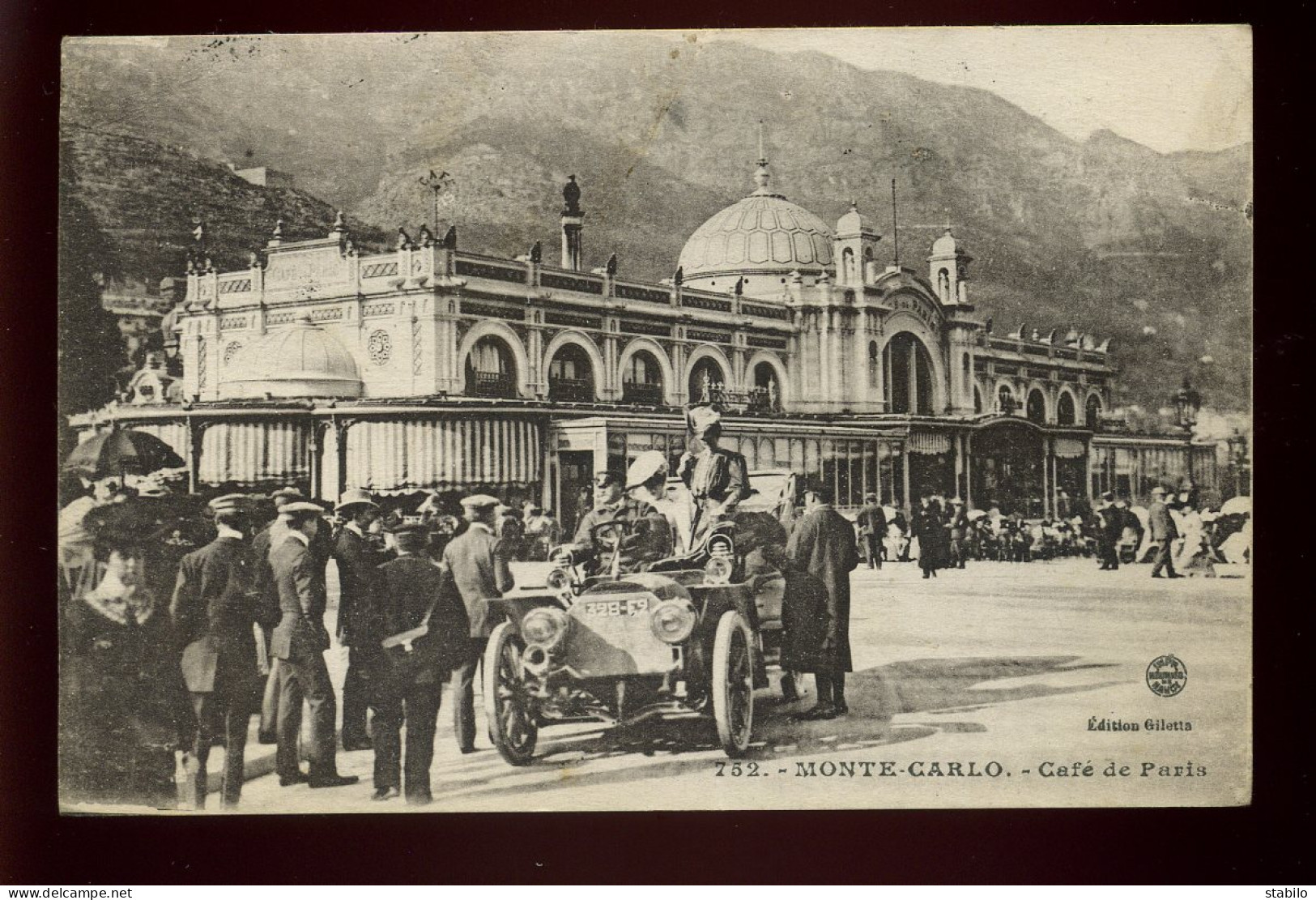 MONACO - LE CAFE DE PARIS - AUTOMOBILE ANCIENNE - Bars & Restaurants