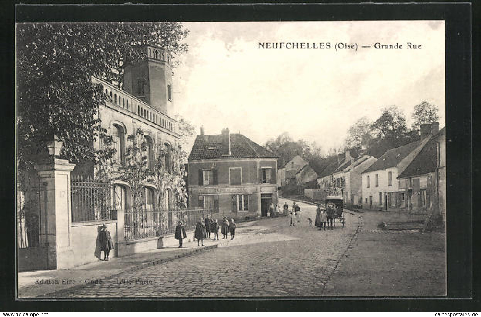 CPA Neufchelles, Grande Rue  - Sonstige & Ohne Zuordnung