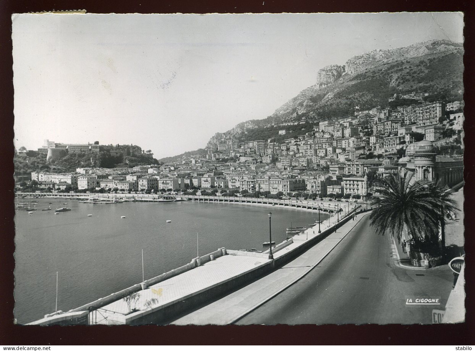 MONACO - LA CONDAMINE, LE PALAIS ET LA TETE DE CHIEN - OBLITERATION 4E CHAMPIONNAT DU MONDE DE PETANQUE - La Condamine