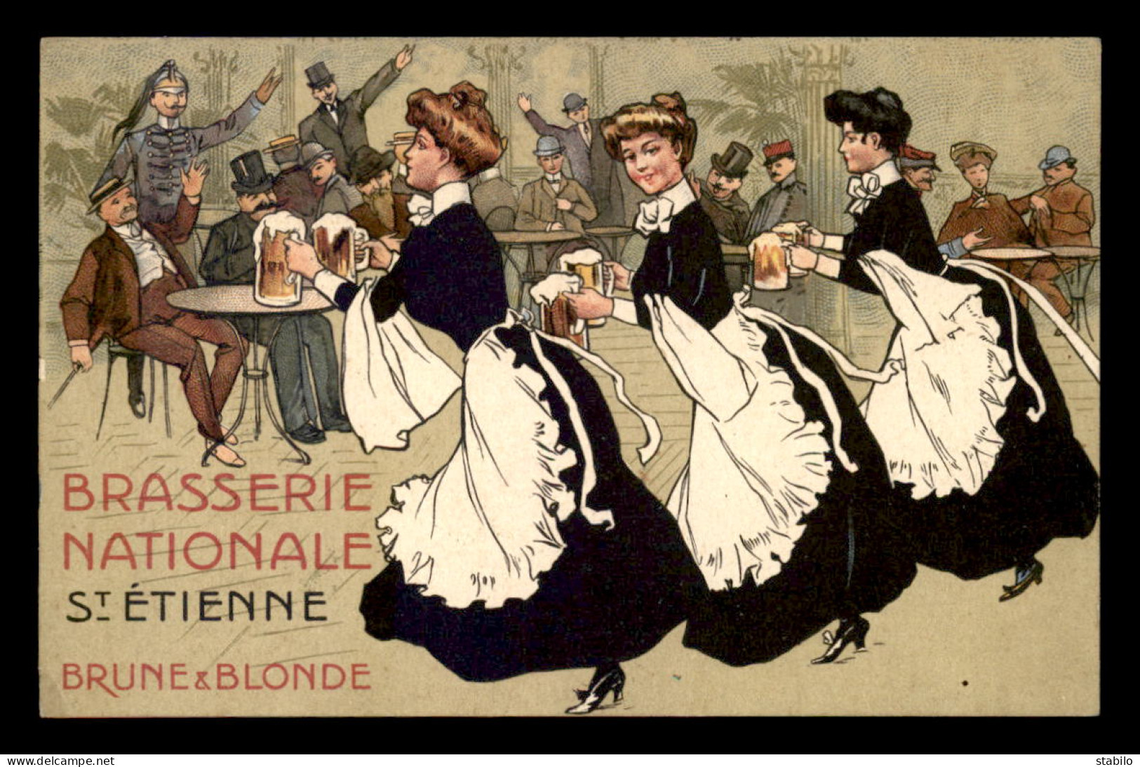 PUBLICITE - ST-ETIENNE - BRASSERIE NATIONALE - BIERE - Werbepostkarten