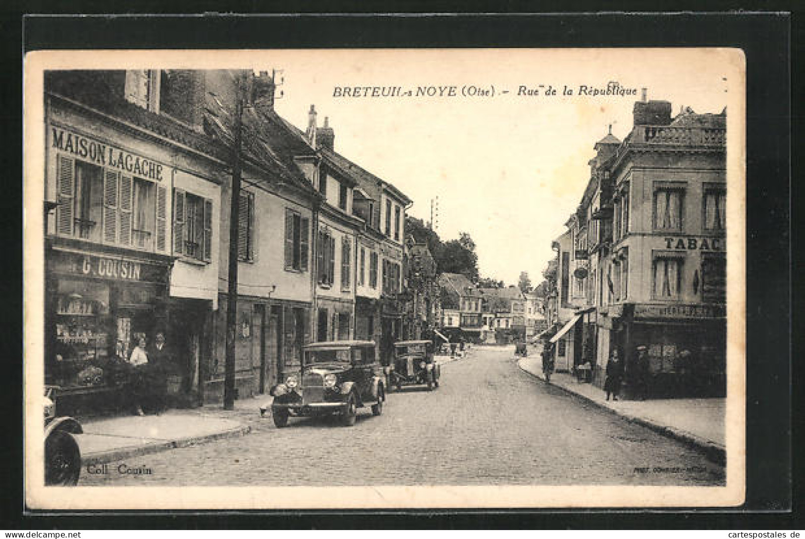 CPA Breteuil-s.-Noye, Rue De La République  - Breteuil