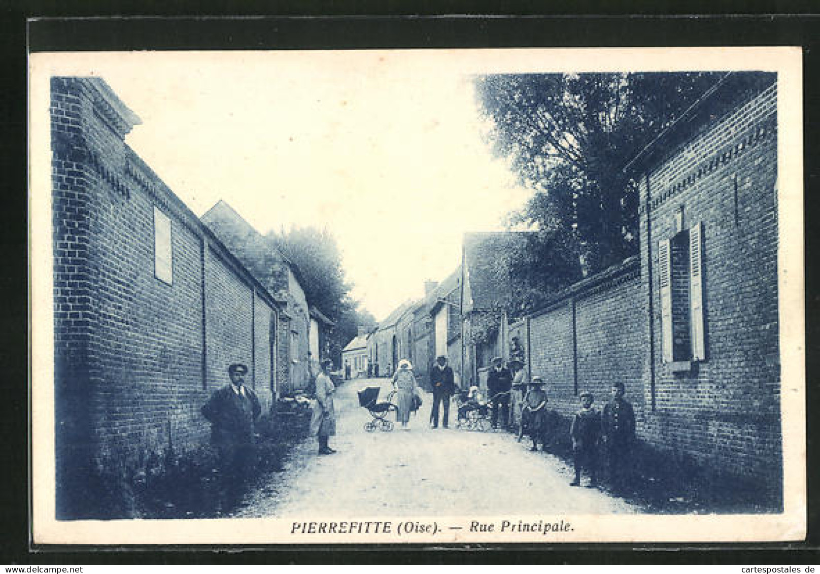 CPA Pierrefitte, Rue Principale, Des Enfantswagen  - Other & Unclassified