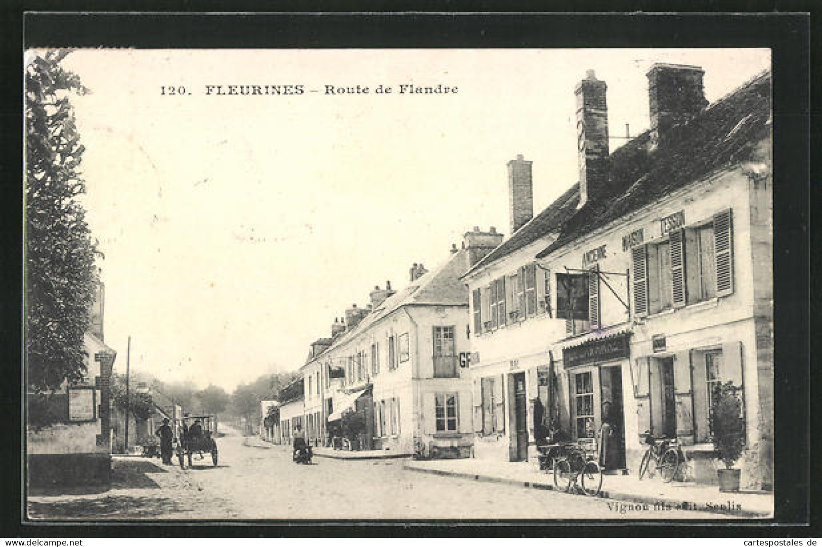 CPA Fleurines, Route De Flandre  - Other & Unclassified