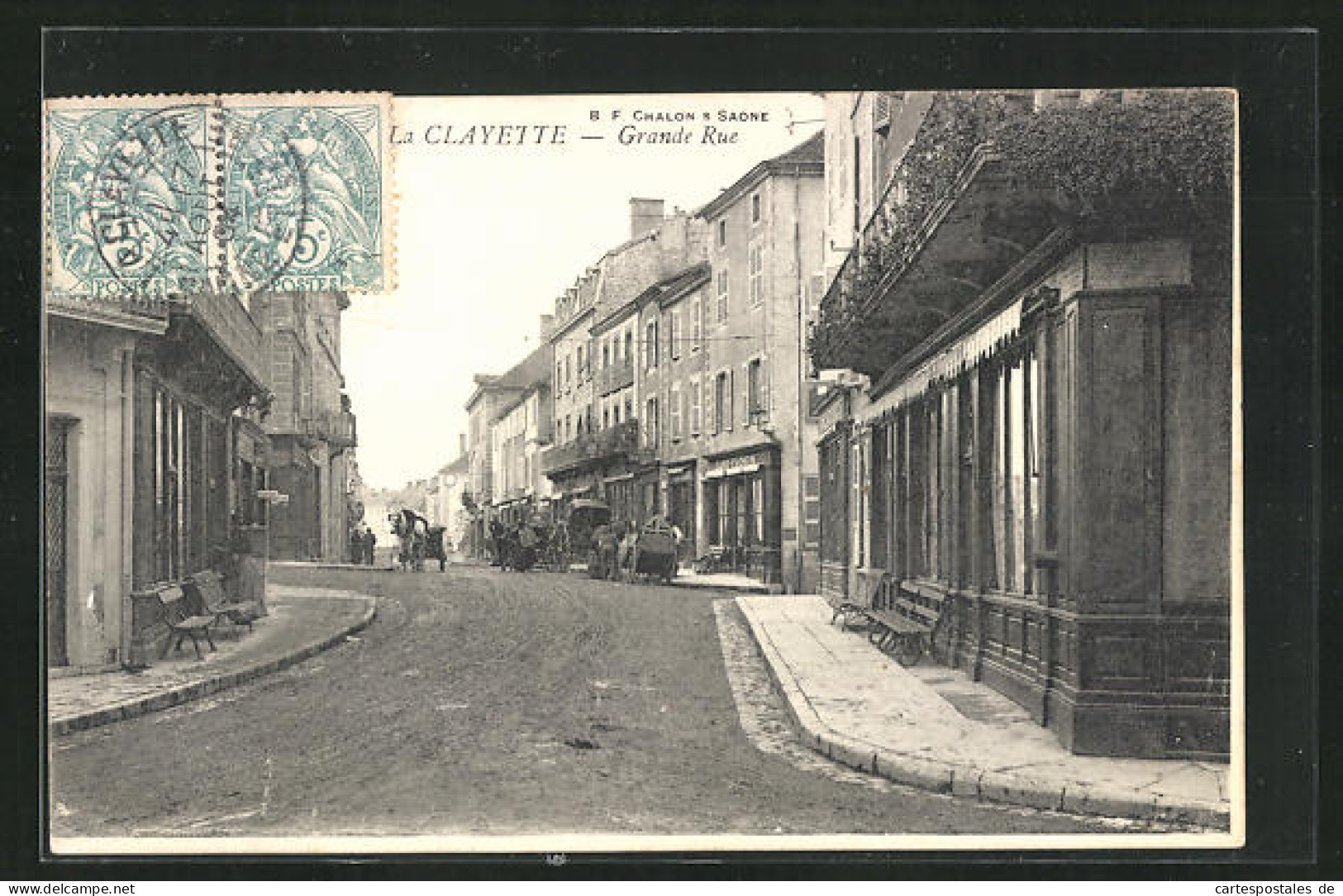 CPA La Clayette, Grande Rue  - Other & Unclassified