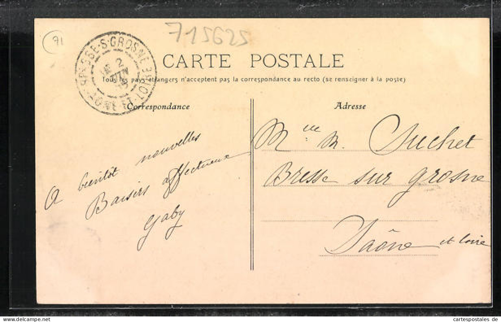 CPA Saint-Bonnet-de-Joux, Hotel Des Postes  - Other & Unclassified