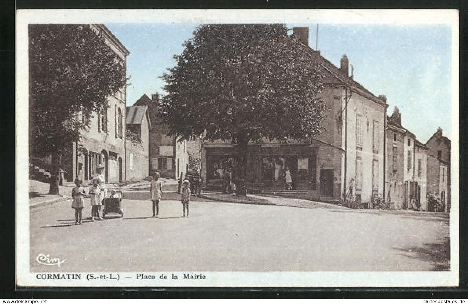 CPA Cormatin, Place De La Mairie  - Other & Unclassified