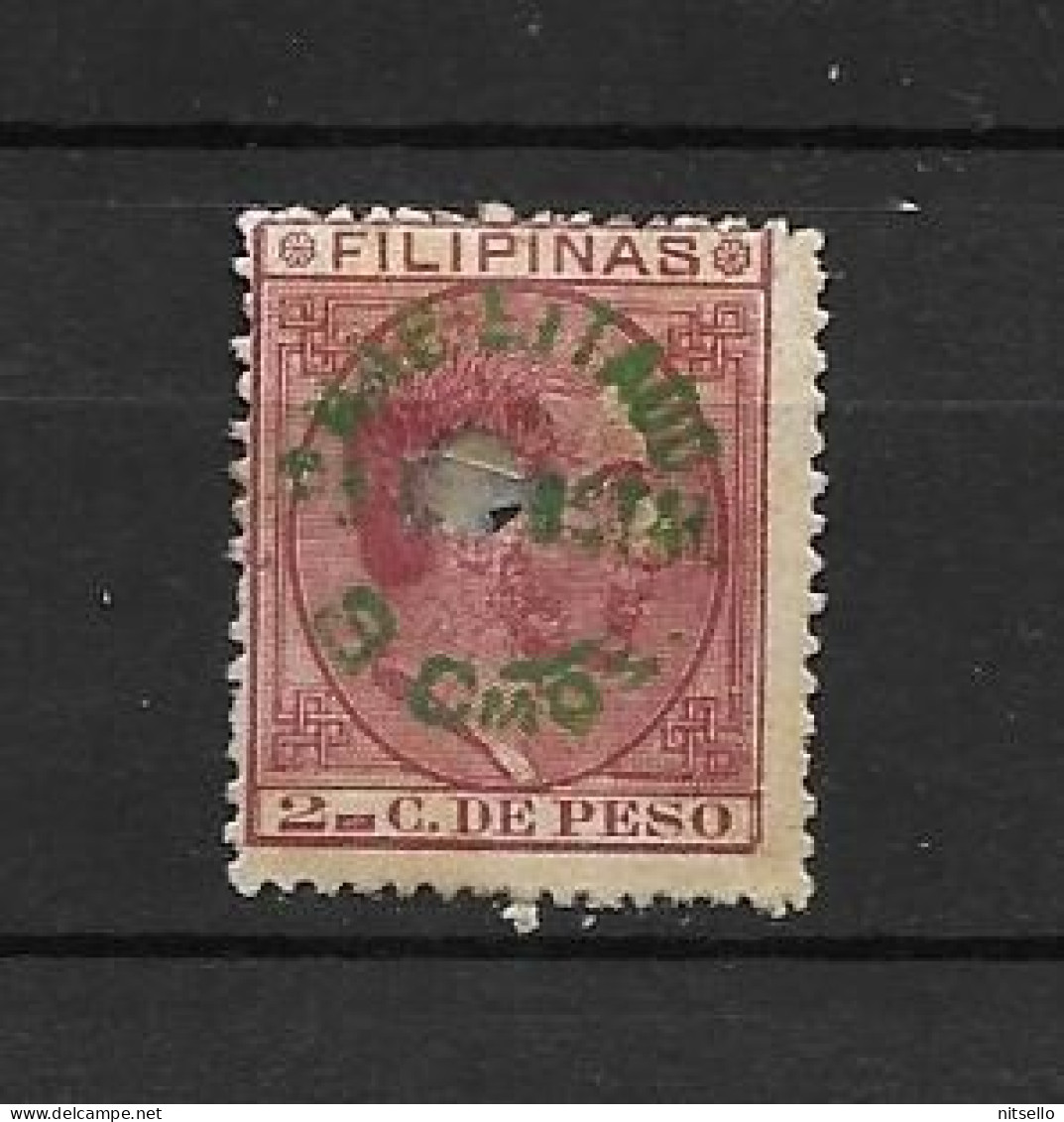 LOTE 2174 D /// (C030) FILIPINAS 1879  EDIFIL Nº: 10 *MH  HABILITADO      ¡¡¡ OFERTA - LIQUIDATION - JE LIQUIDE !!! - Filipinas