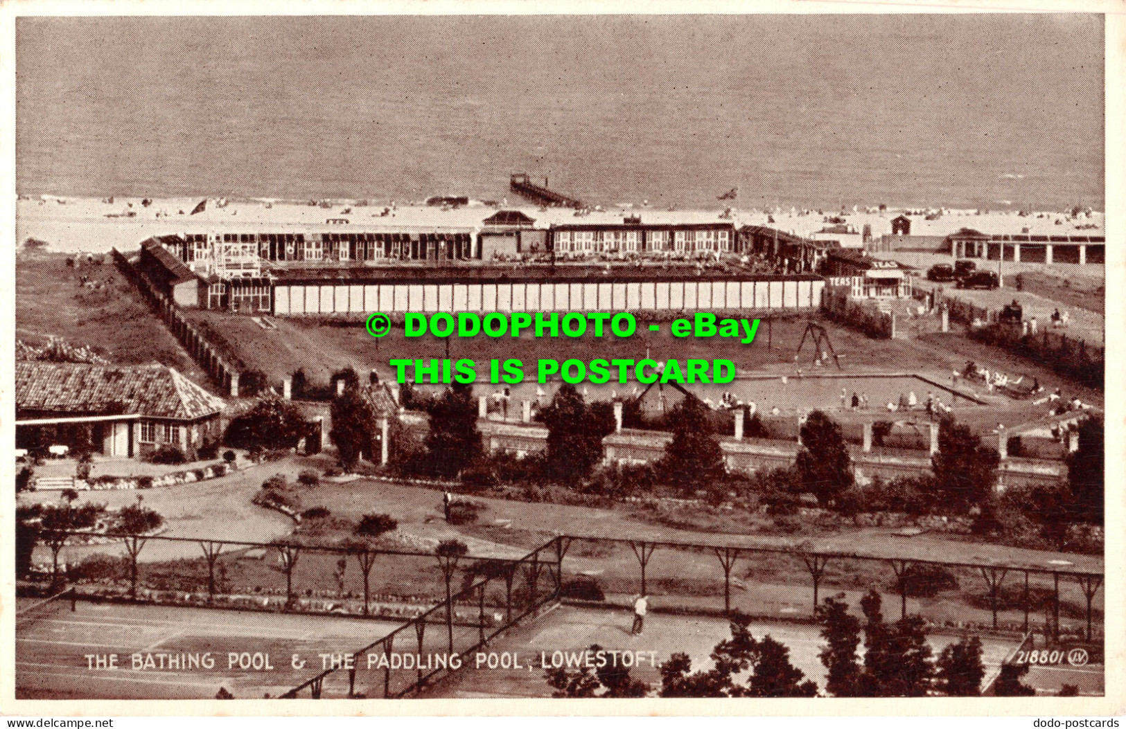 R532886 Lowestoft. The Bathing Pool And The Paddling Pool. Valentine - Wereld