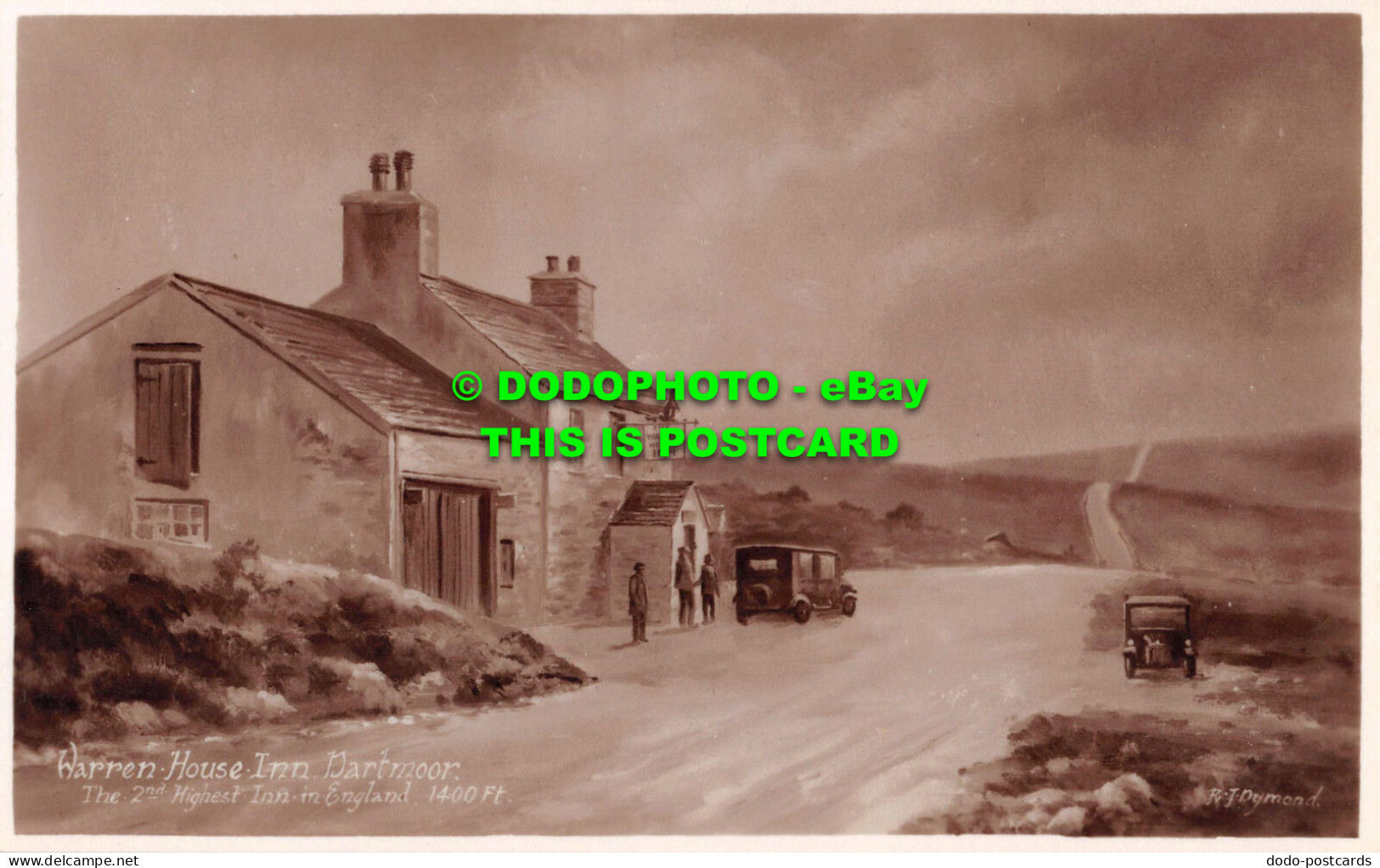 R532668 Dartmoor. Warren House Inn. The 2 Nd. Highest Inn In England. Charles Wo - Wereld