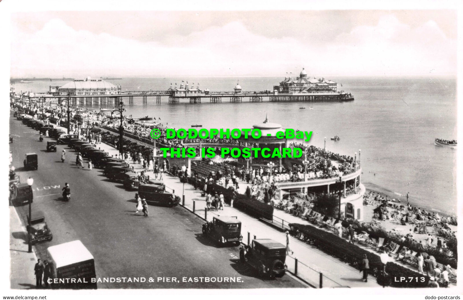 R533199 Eastbourne. Central Bandstand And Pier. Lansdowne. RP - Wereld