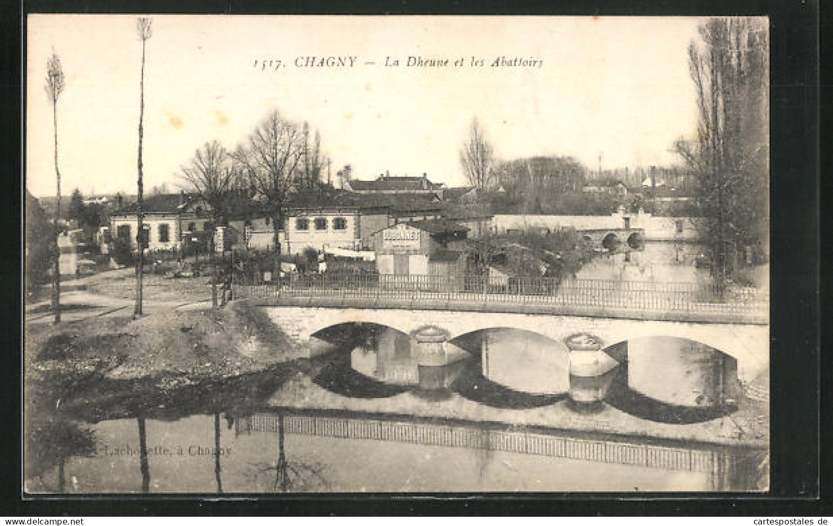 CPA Chagny, La Dheune Et Les Abattoirs  - Chagny