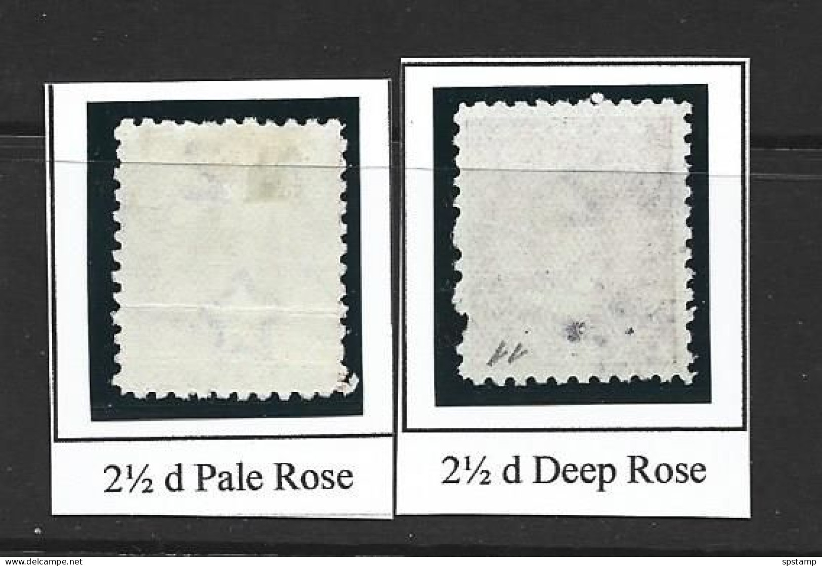 Cook Islands 1896 - 1900 2&1/2d Rose Queen Makea Both Listed Shades GU - FU - Cook Islands