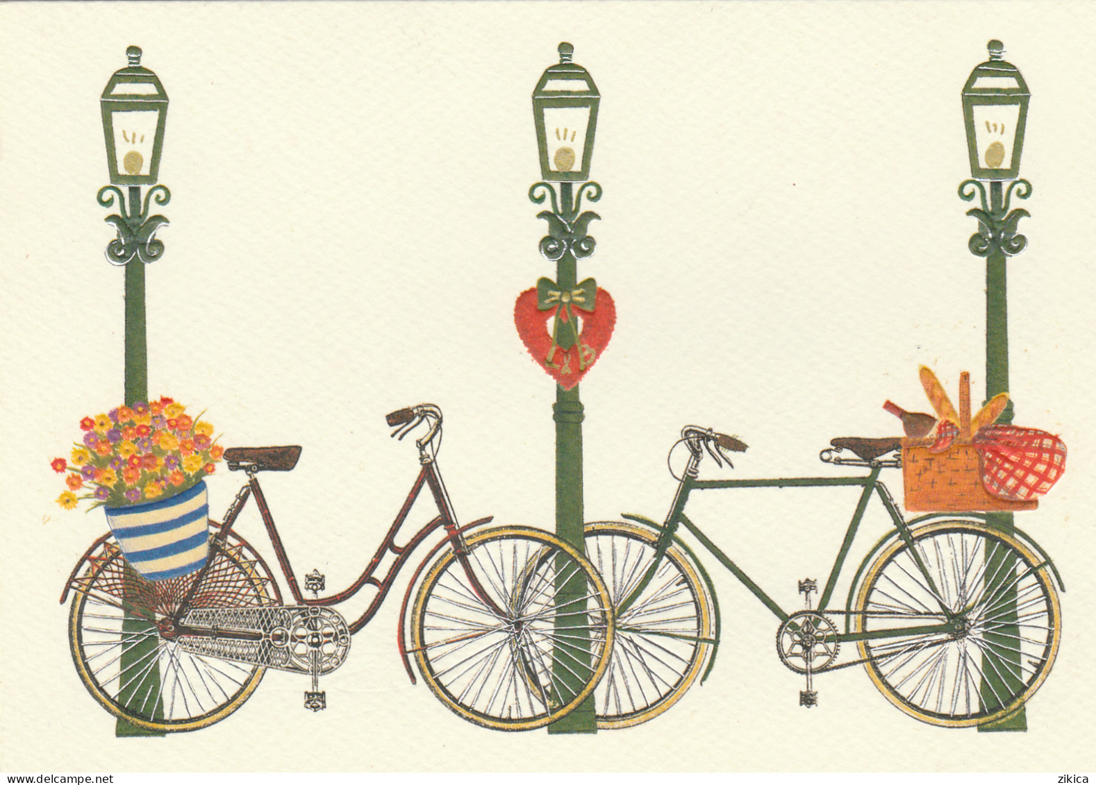 Double Postcard - Cycling - Other & Unclassified