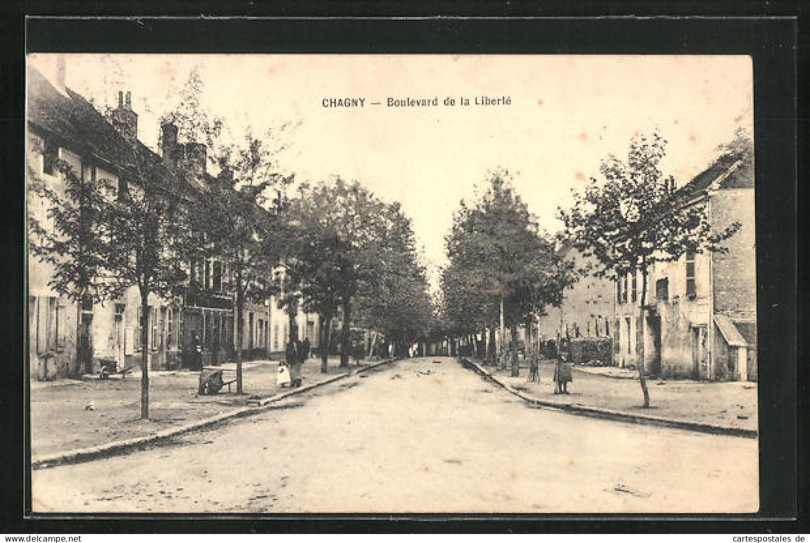 CPA Chagny, Boulevard De La Liberté  - Chagny