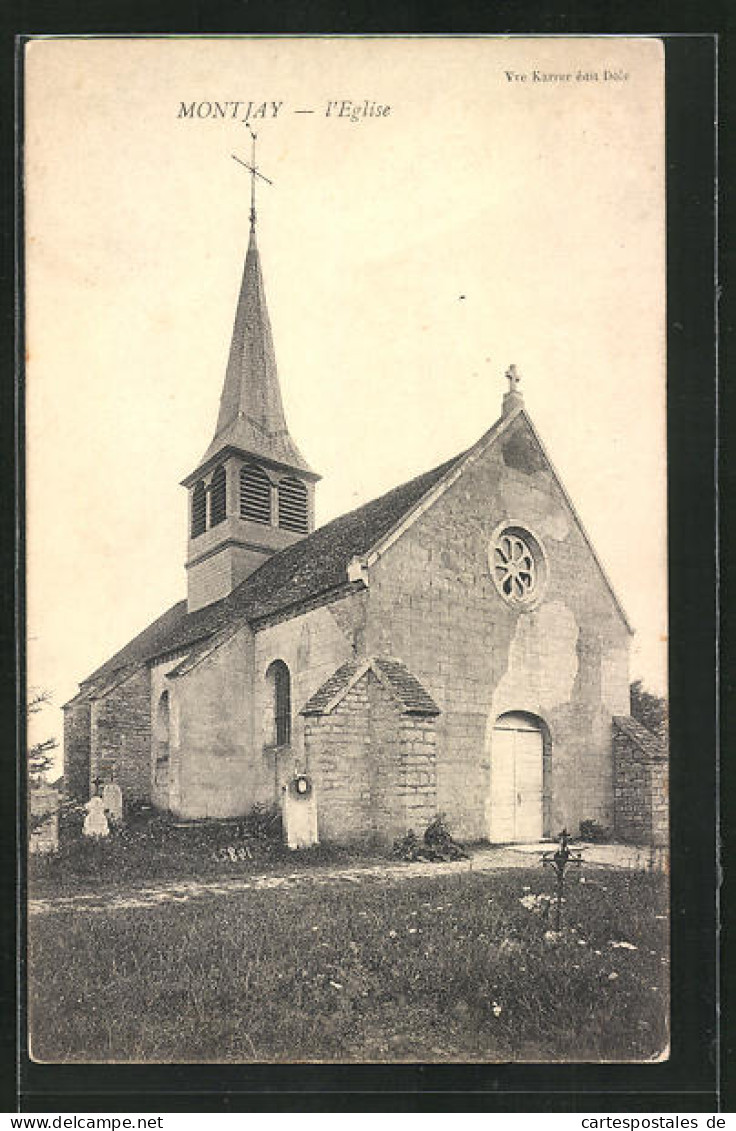 CPA Montjay, L`Eglise  - Autres & Non Classés