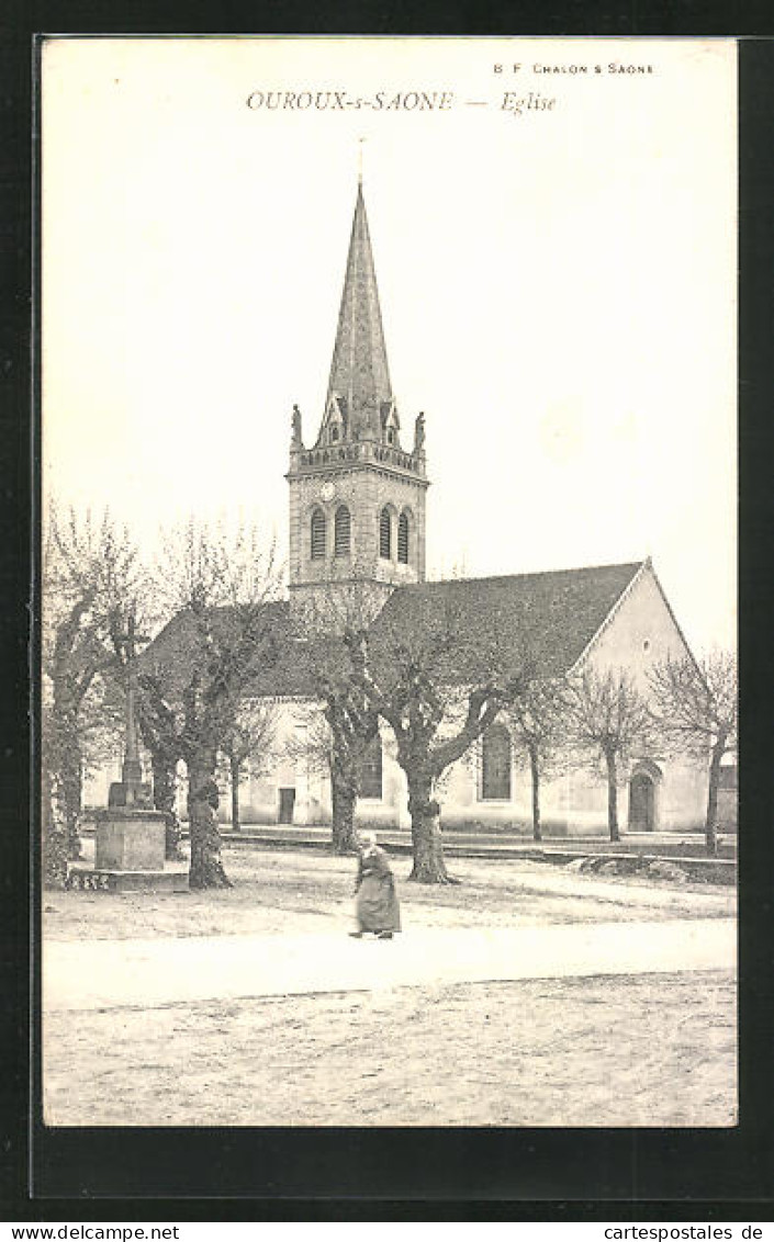 CPA Ouroux-s-Saone, Eglise  - Autres & Non Classés