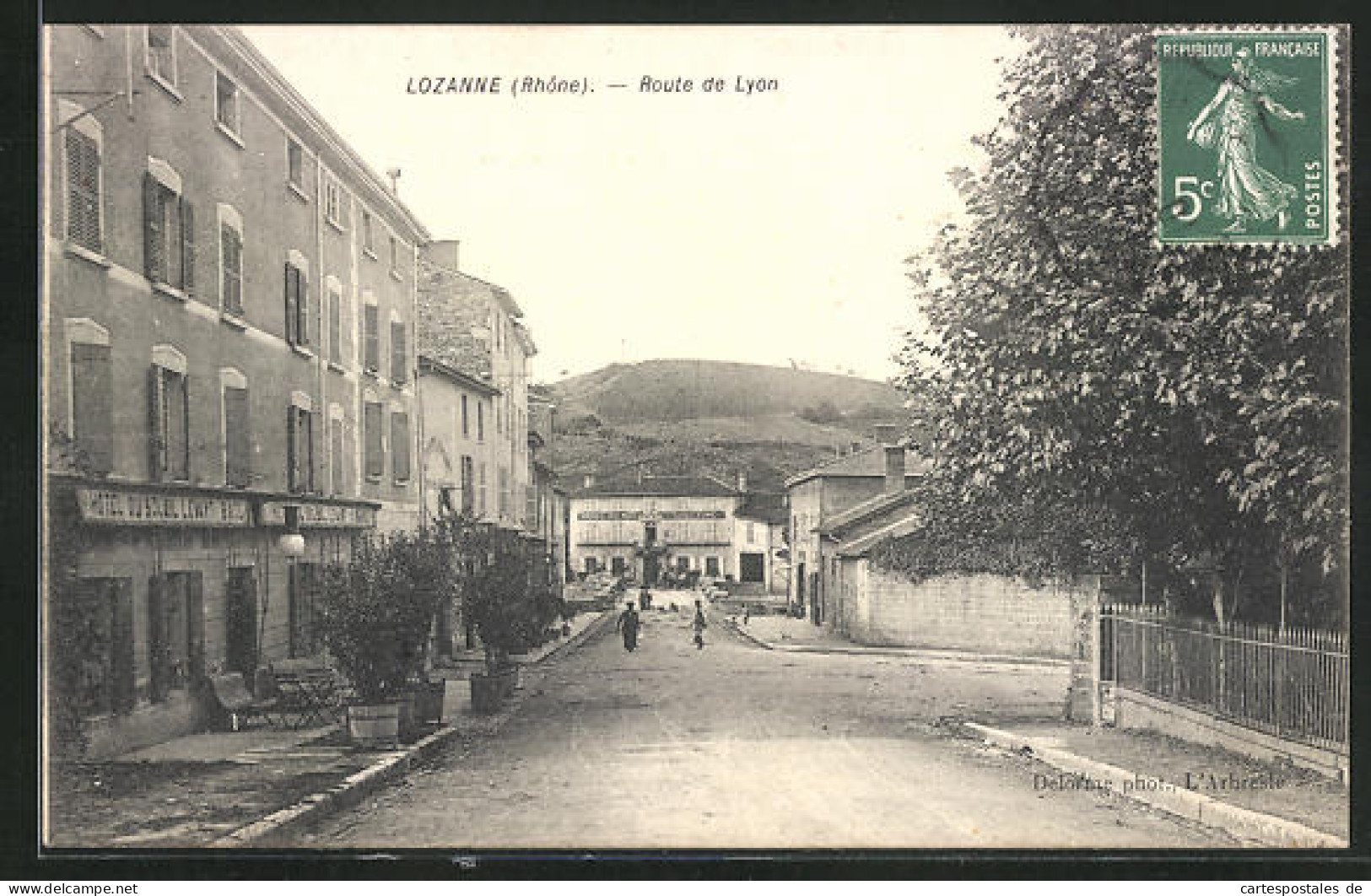 CPA Lozanne, Route De Lyon  - Other & Unclassified