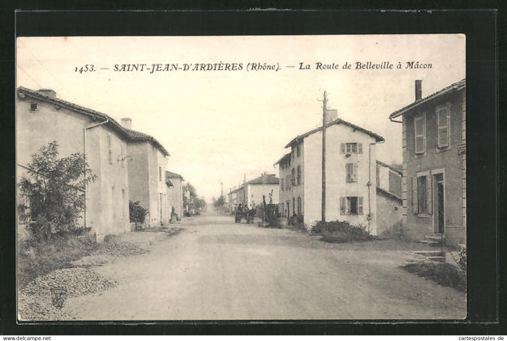 CPA Saint-Jean-d`Ardieres, La Route De Belleville A Macon  - Sonstige & Ohne Zuordnung