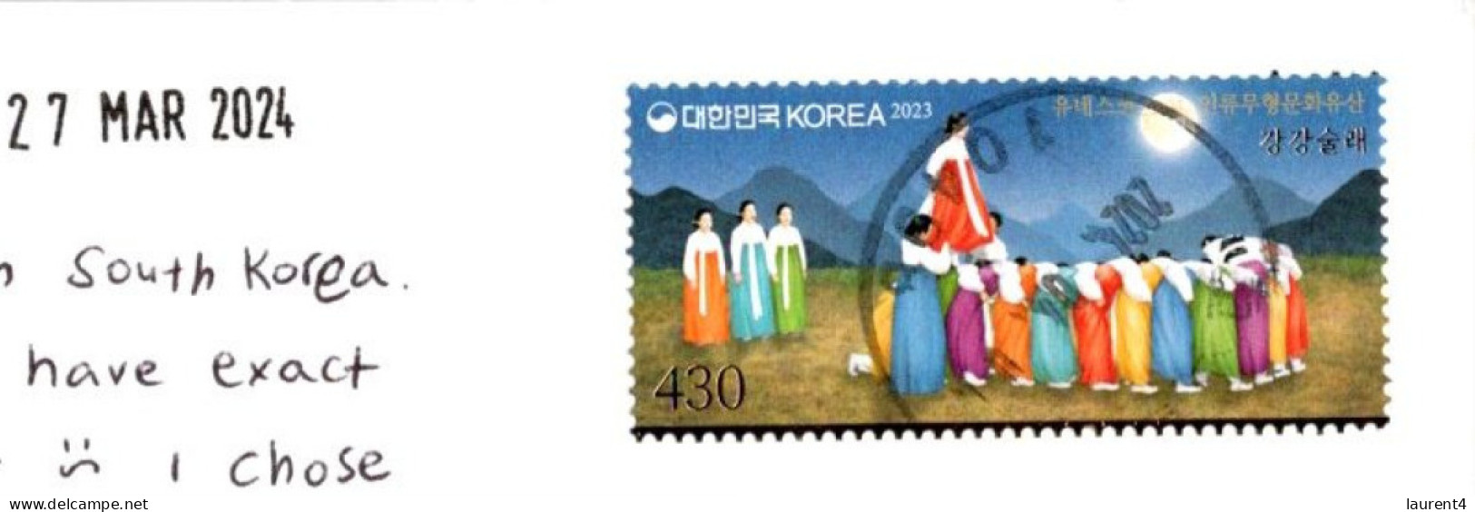 28-4-2023 (3 Z 16) South Korea (posted To Australia 2024) Tintin King Ottokar's Sceptre - Bandes Dessinées