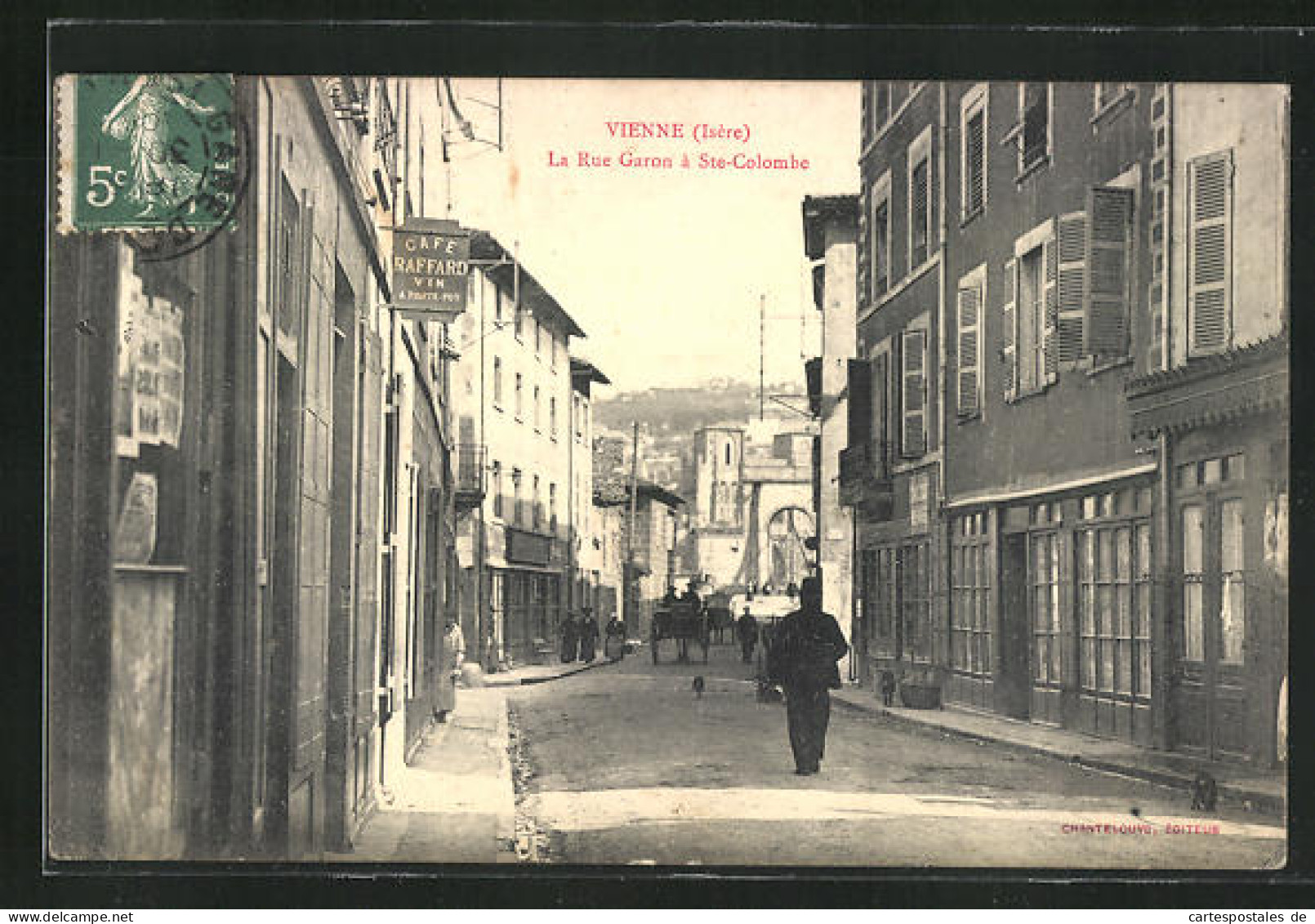 CPA Vienne, La Rue Garon S Ste-Colombe  - Other & Unclassified