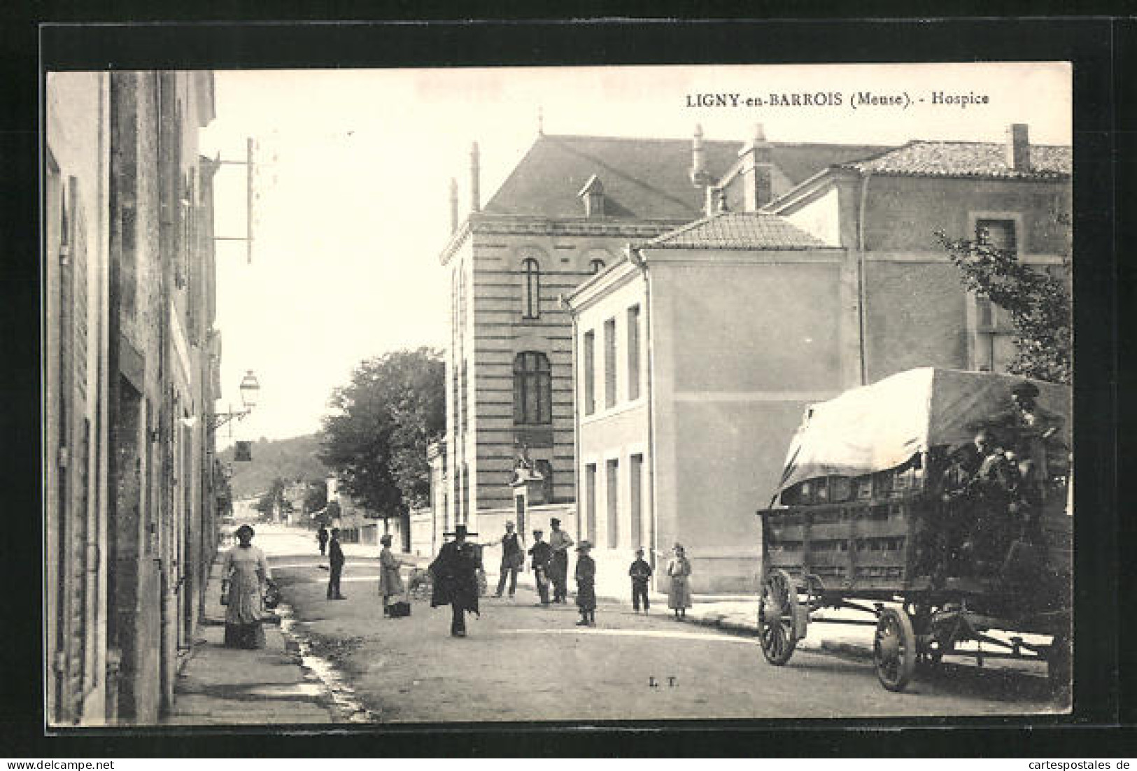 CPA Ligny-en-Barrois, Hospice, Vue De La Rue Am Hospiz  - Ligny En Barrois