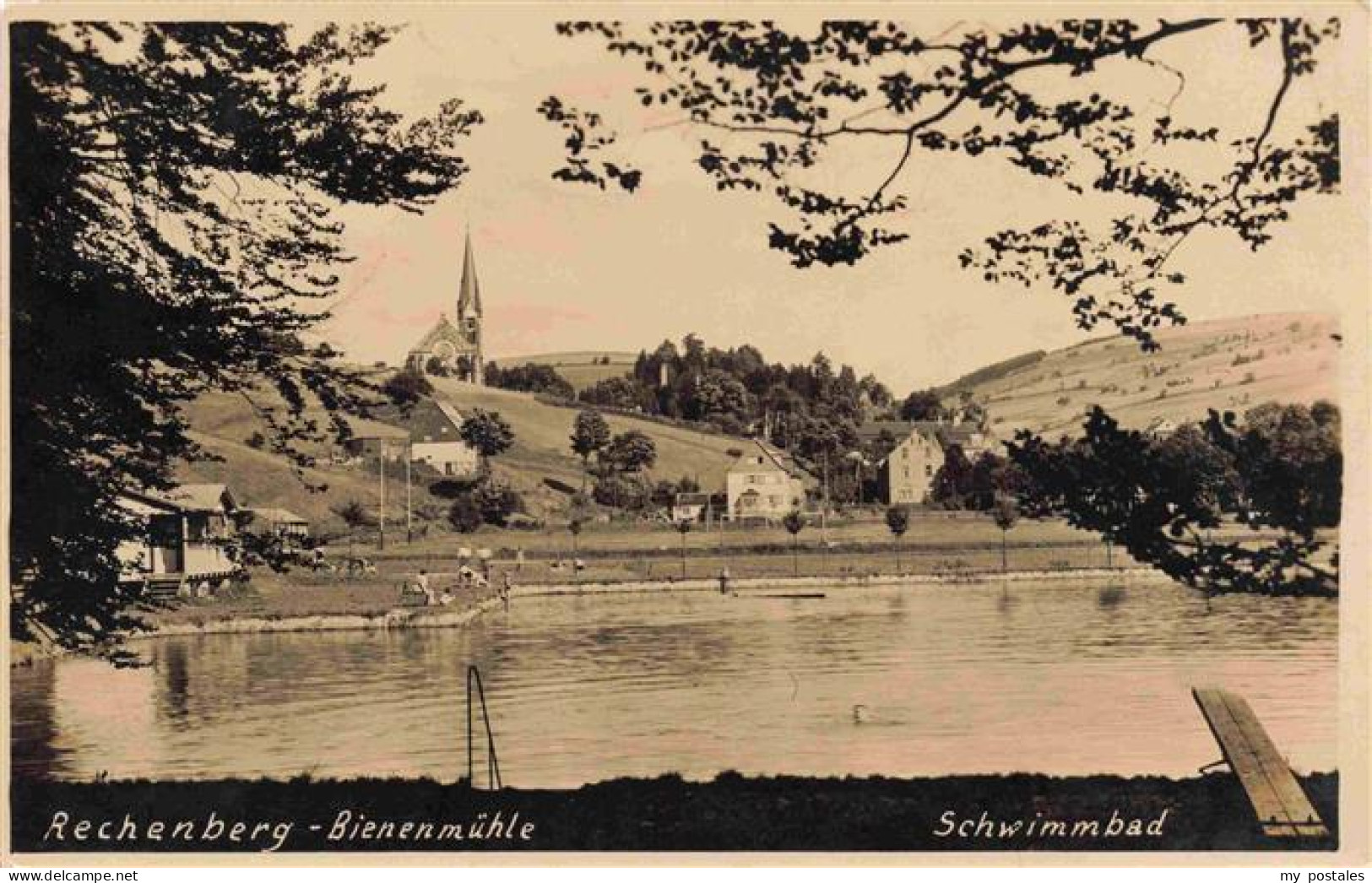 73973587 Rechenberg_-Bienenmuehle_Osterzgebirge_Sachsen Schwimmbad Kirche - Rechenberg-Bienenmühle