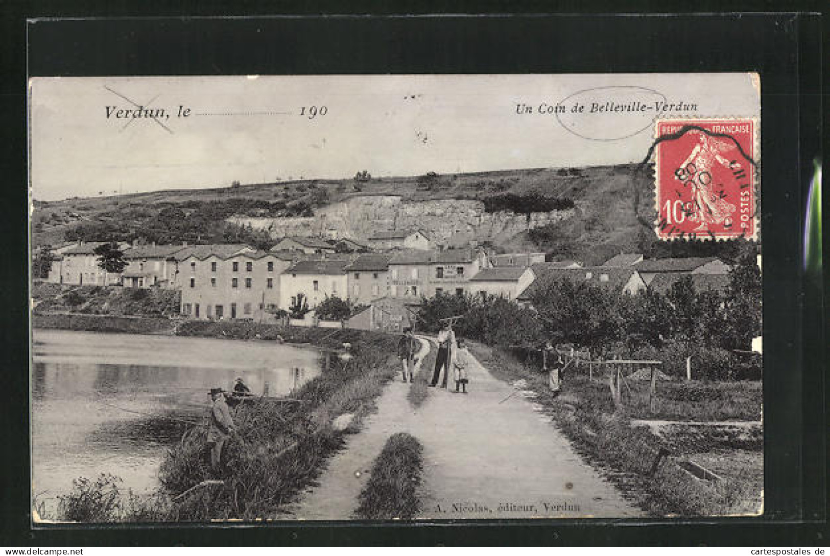 CPA Belleville-Verdun, Vue Généraleblick Auf Den Ort  - Verdun