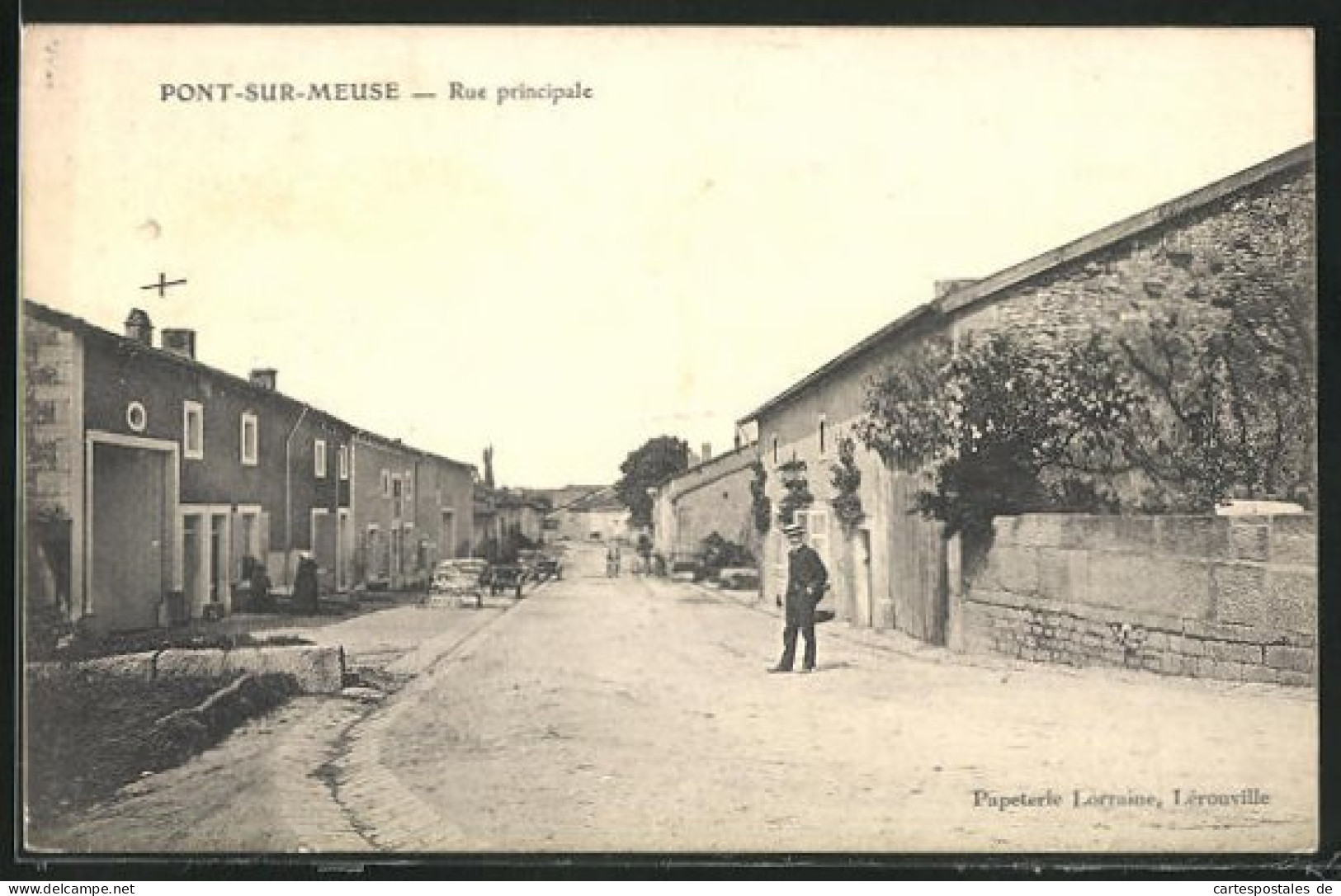 CPA Pont-sur-Meuse, Rue Principale  - Autres & Non Classés