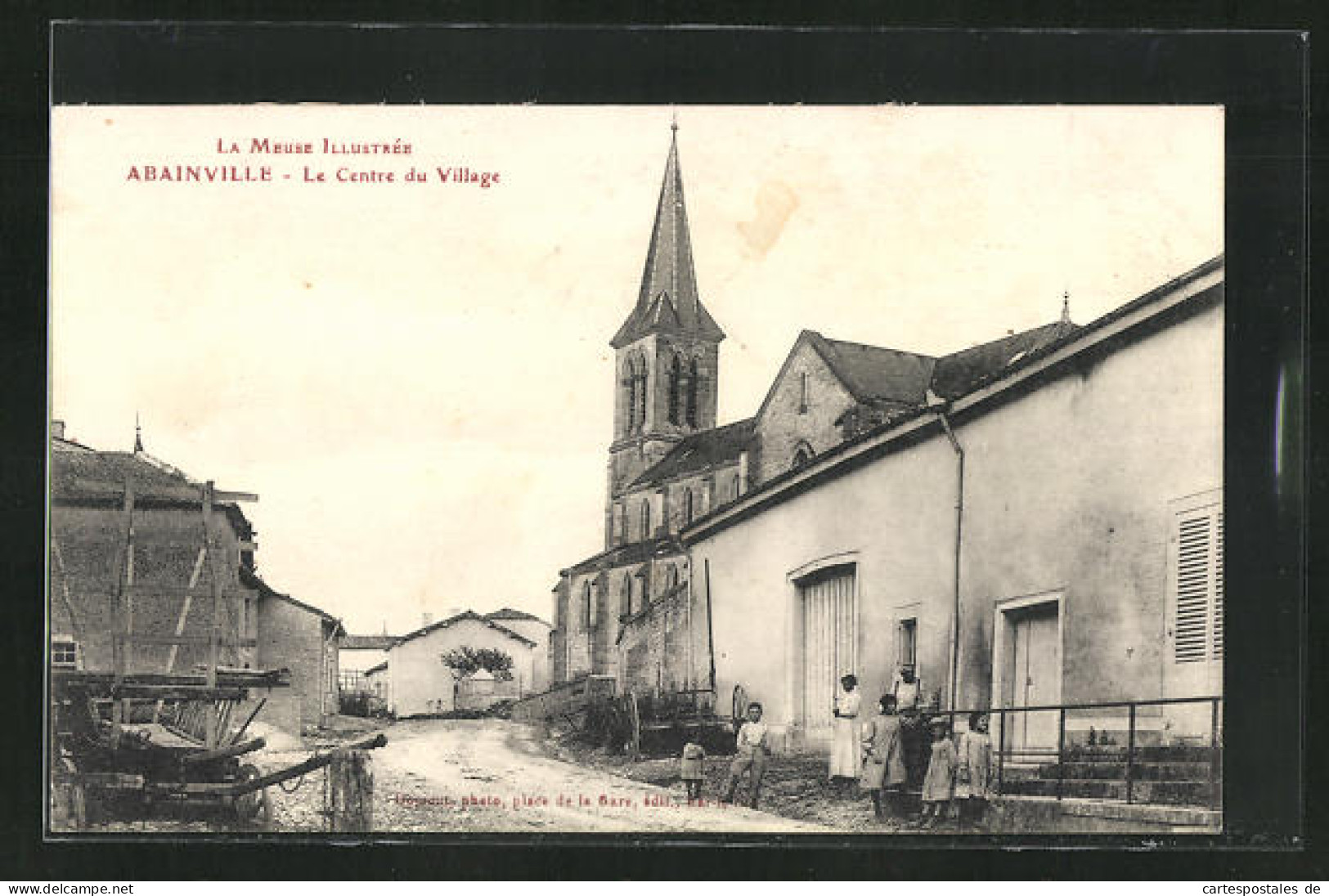 CPA Abainville, Le Centre Du Village  - Other & Unclassified