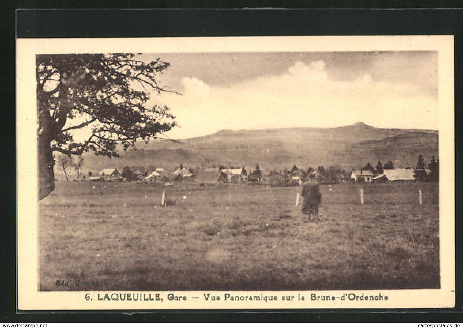 CPA Laqueuille, Vue Panoramique Sur La Brune-d'Ordenche  - Sonstige & Ohne Zuordnung