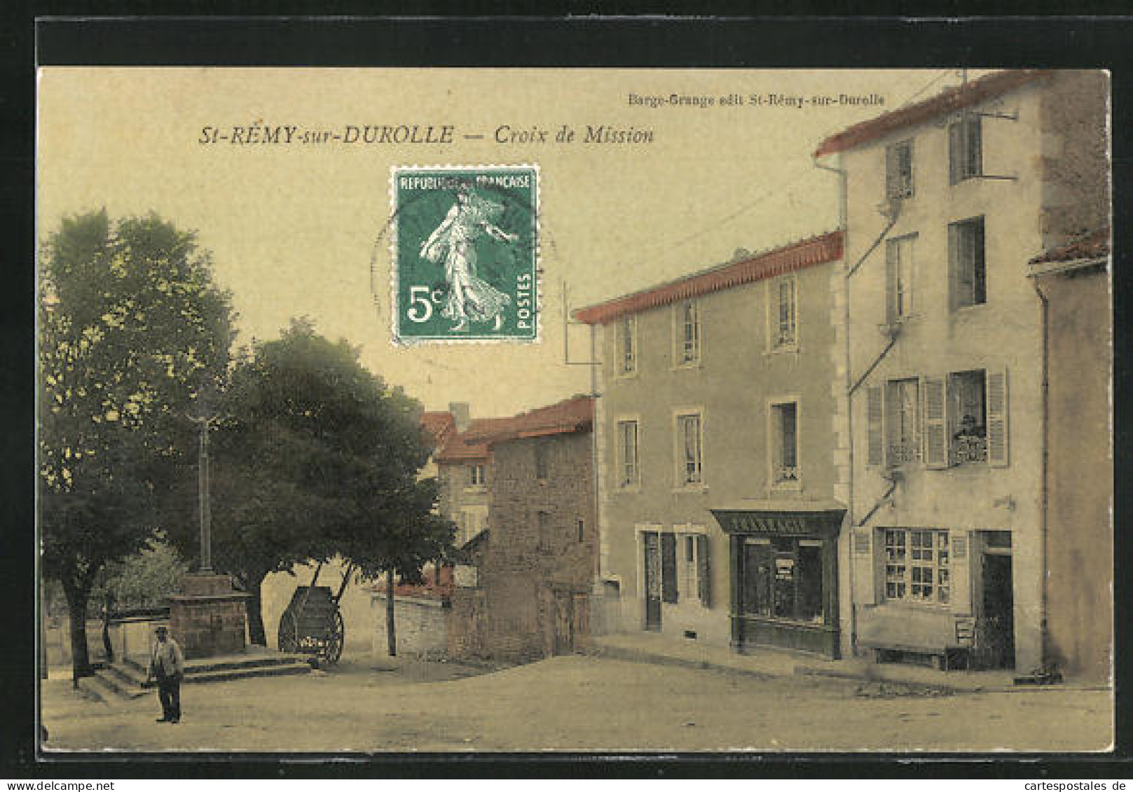 CPA St-Remy-sur-Durolle, Croix De Mission  - Other & Unclassified