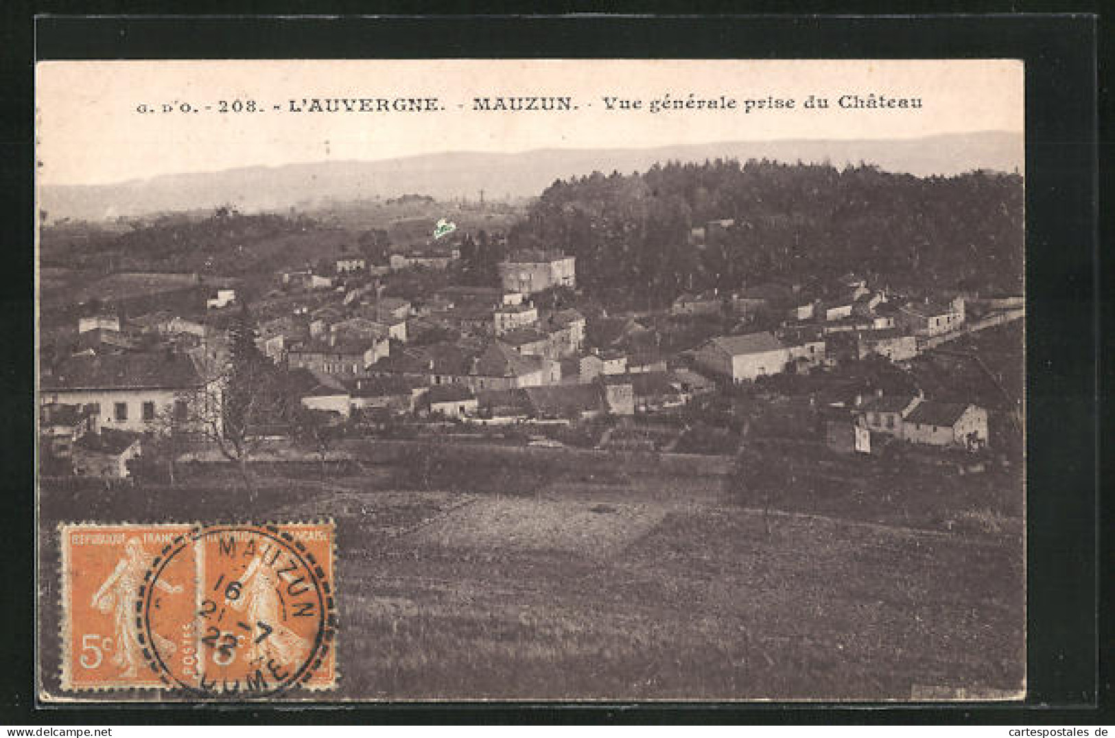 CPA Mauzun, Vue Generale Prise Du Chateau  - Other & Unclassified