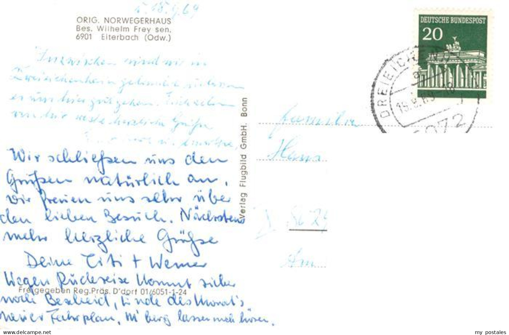 73900069 Eiterbach Heiligkreuzsteinach Original Norwegerhaus  - Other & Unclassified