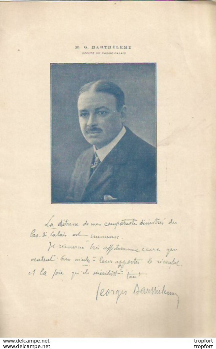 JU / RARE PROGRAM Theater THEATRE PROGRAMME Gala LAKME Leo Delibes PAS DE CALAIS WW1 1920 - Programme