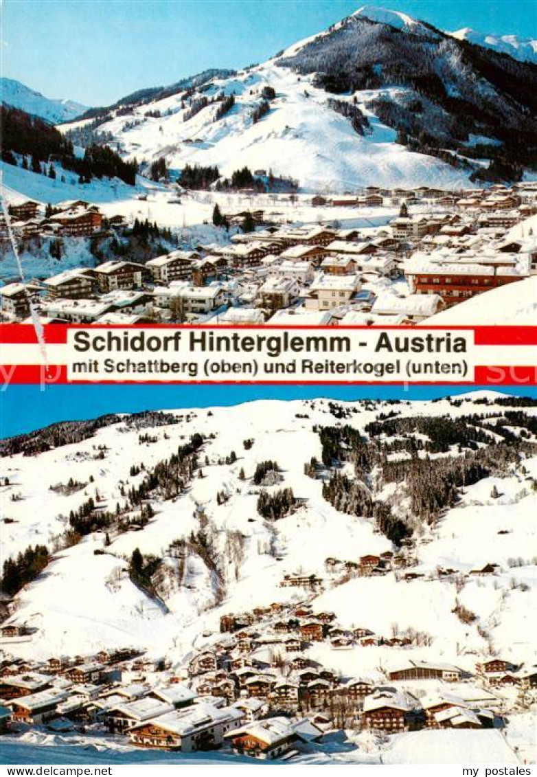 73862067 Hinterglemm Saalbach Panorama Mit Schattberg Und Reiterkogel Hinterglem - Sonstige & Ohne Zuordnung