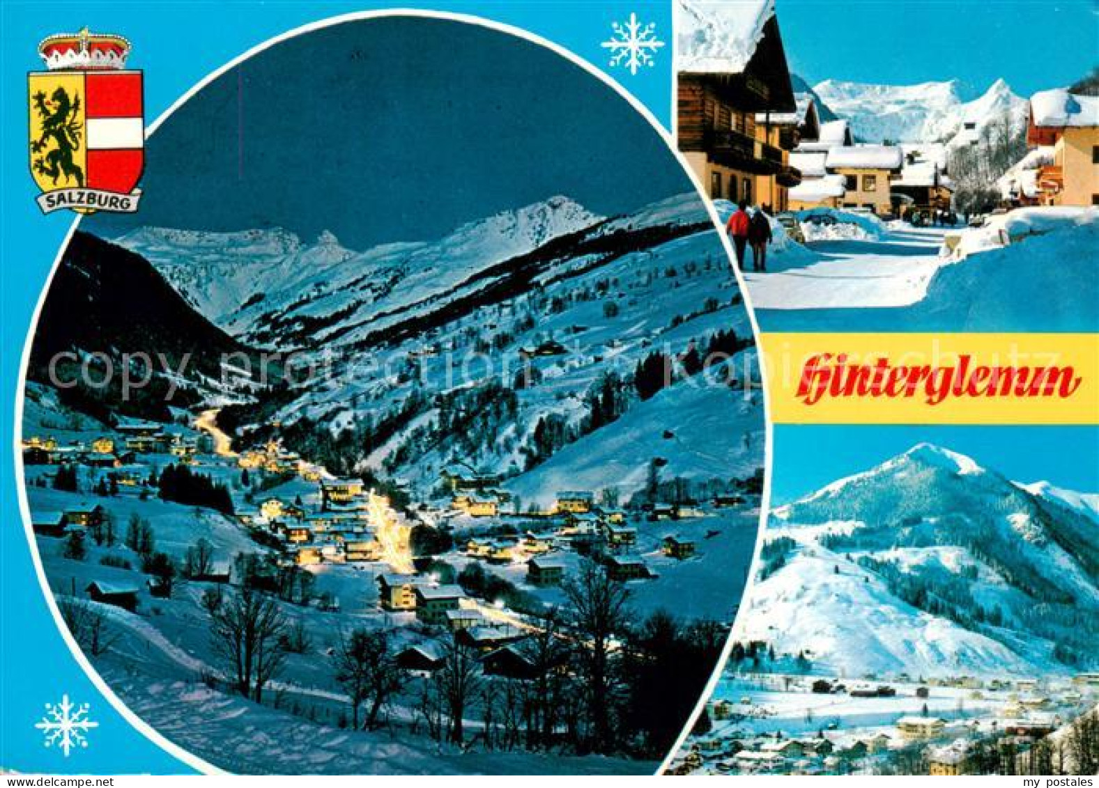 73862041 Hinterglemm Saalbach Panorama Talschluss Dorfstrasse Zwoelferkogel Hint - Andere & Zonder Classificatie