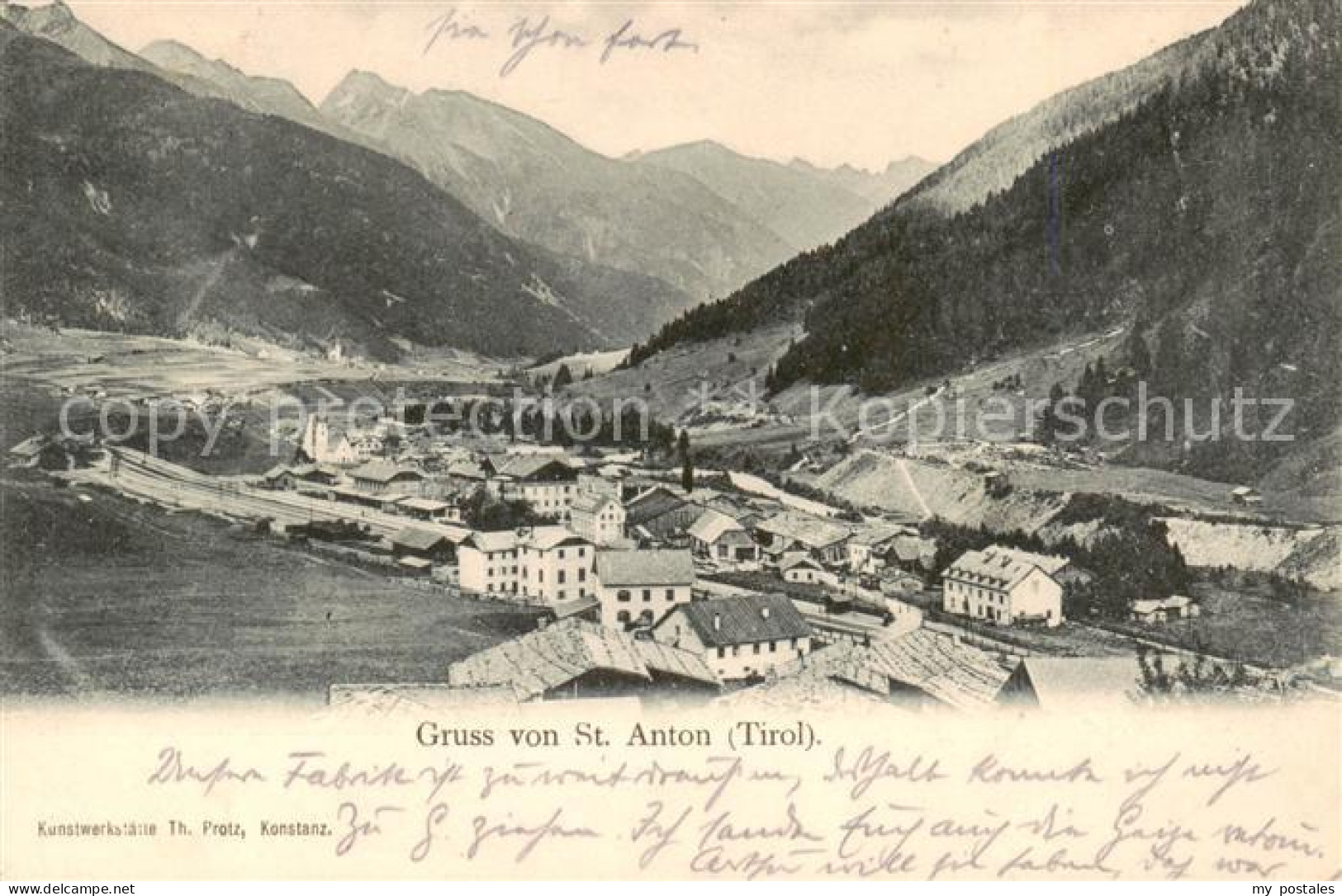 73794054 St Anton Arlberg AT Gesamtansicht Panorama  - Andere & Zonder Classificatie