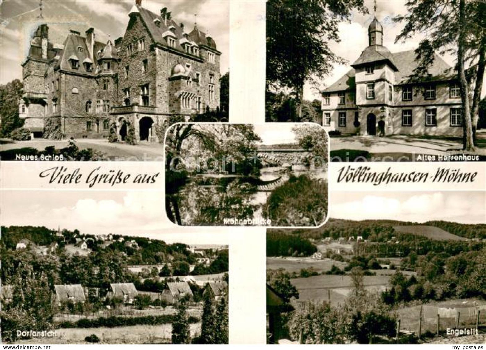 73785028 Voellinghausen Moehnesee Neues Schloss - Altes Herrenhaus - Dorfansicht - Andere & Zonder Classificatie