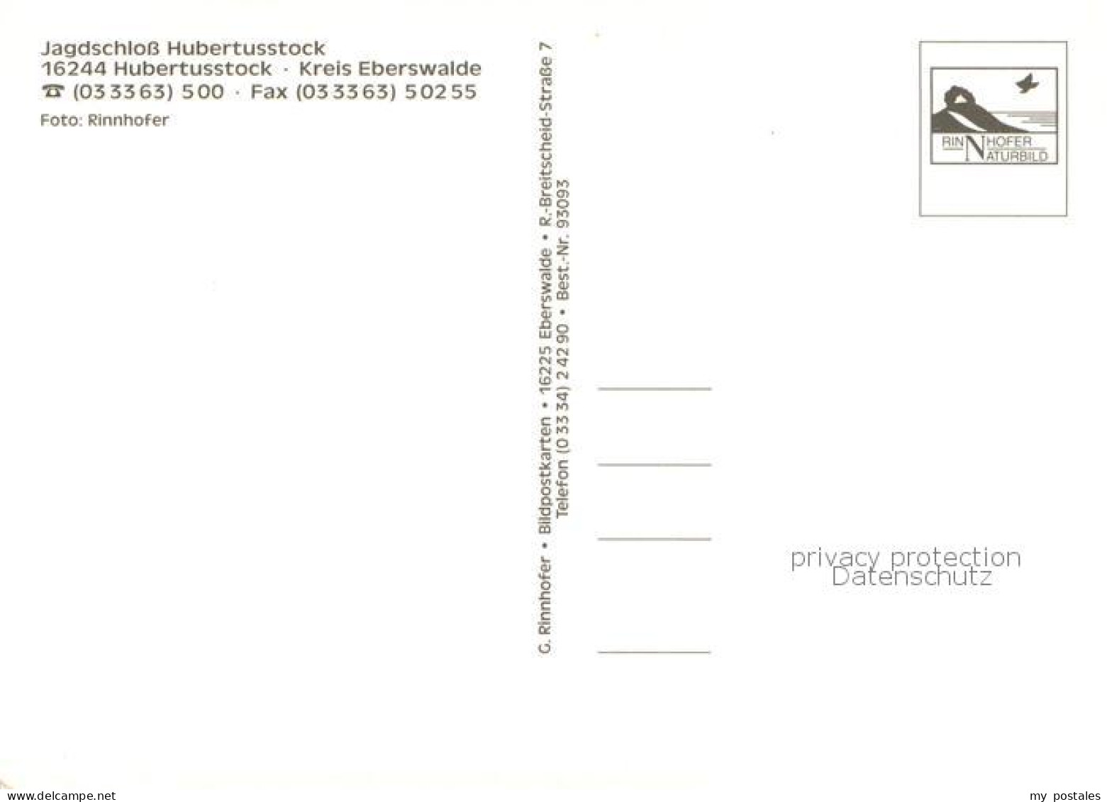 73784961 Hubertusstock Eichhorst Jagdschloss Hubertusstock Eichhorst - Other & Unclassified