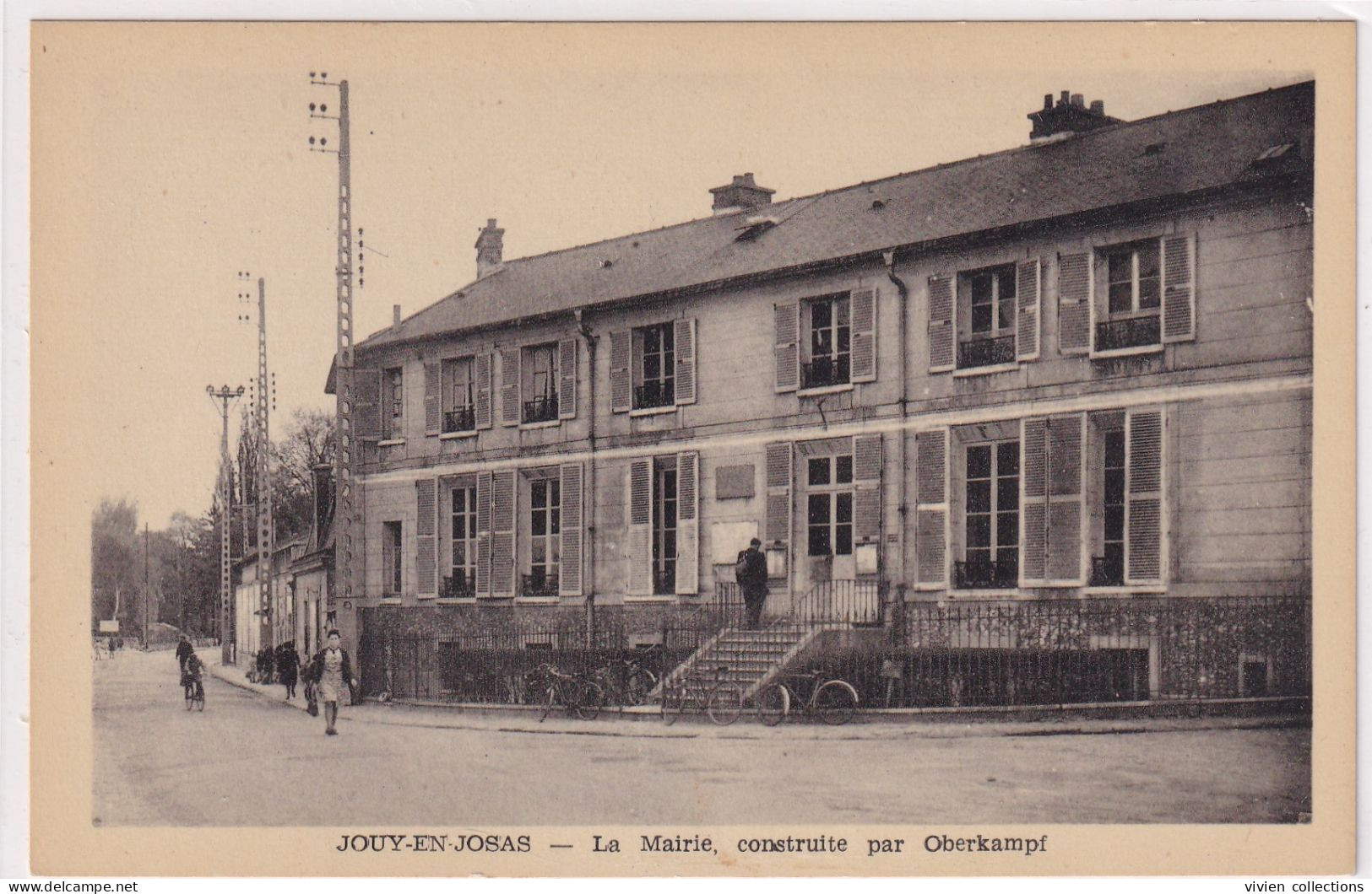 Jouy En Josas (78 Yvelines) La Mairie Construite Par Oberkampf - Coll. Bieber Papier Glacé Carte Photo - Jouy En Josas