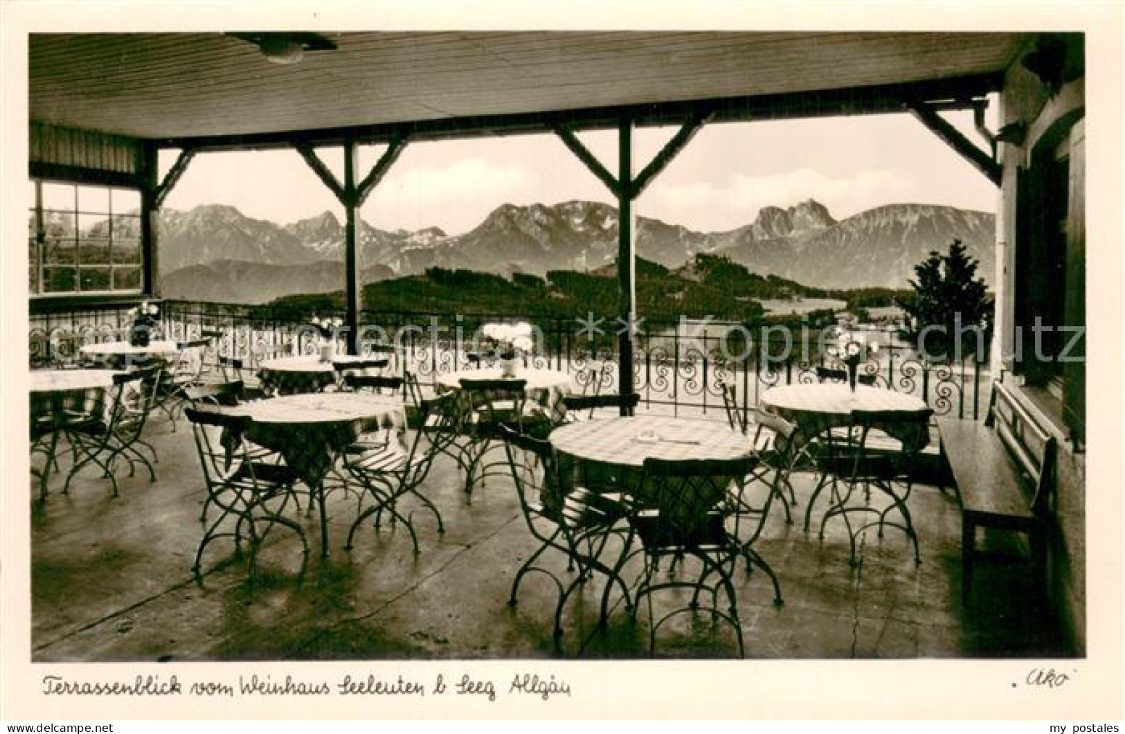 73784876 Seeg Weinrestaurant Pension Seeleuten Terrasse Seeg - Autres & Non Classés