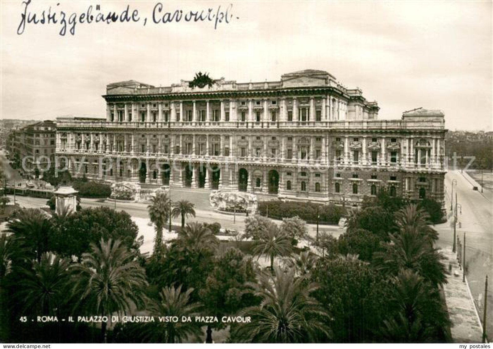 73784686 Roma  Rom IT Il Palazzo Di Giustizia Visto Da Piazza Cavour  - Otros & Sin Clasificación