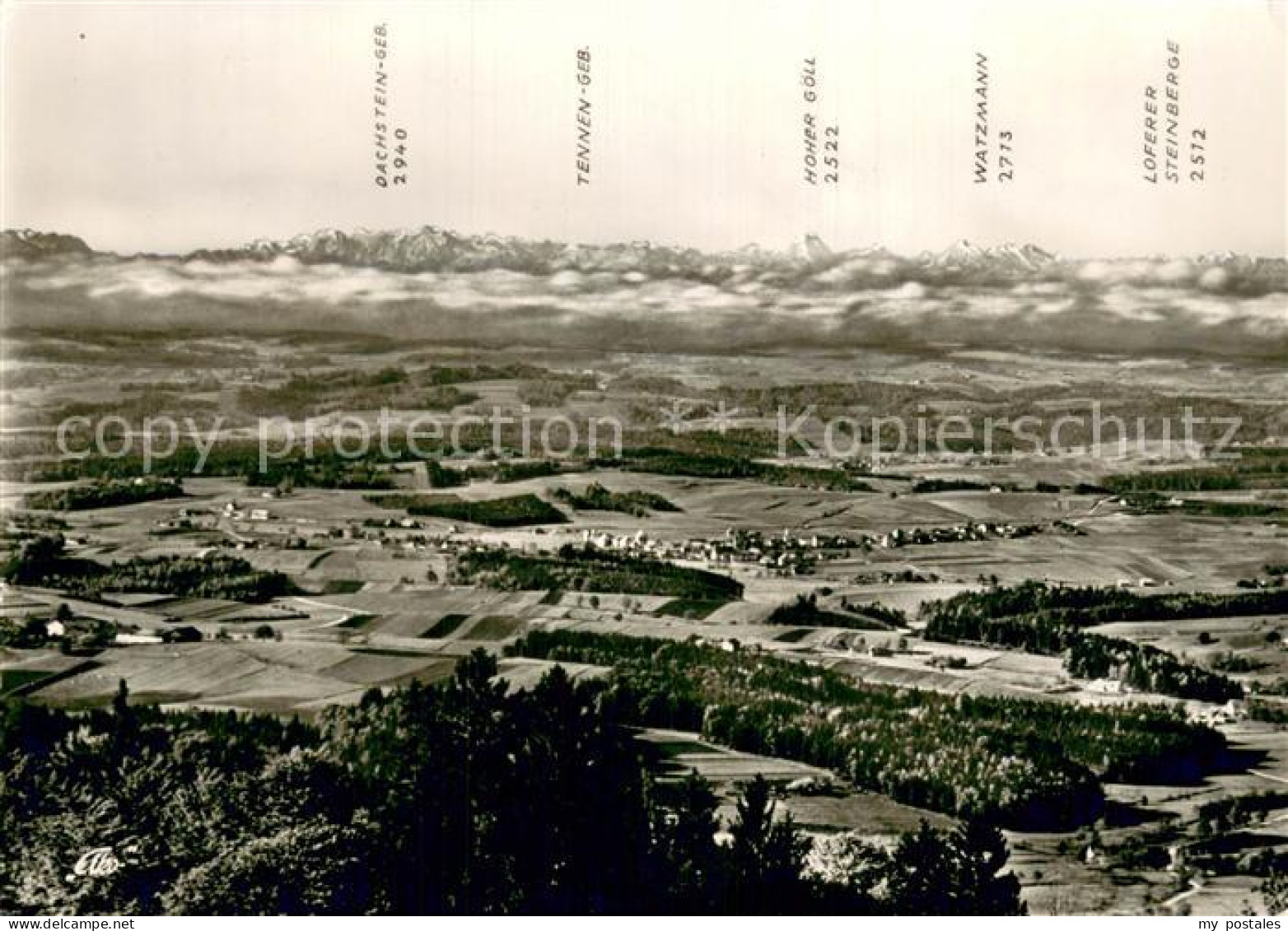 73784679 Sonnenwald Schoefweg Panorama M. Dachsteingeb. U. Hoher Goell  - Autres & Non Classés